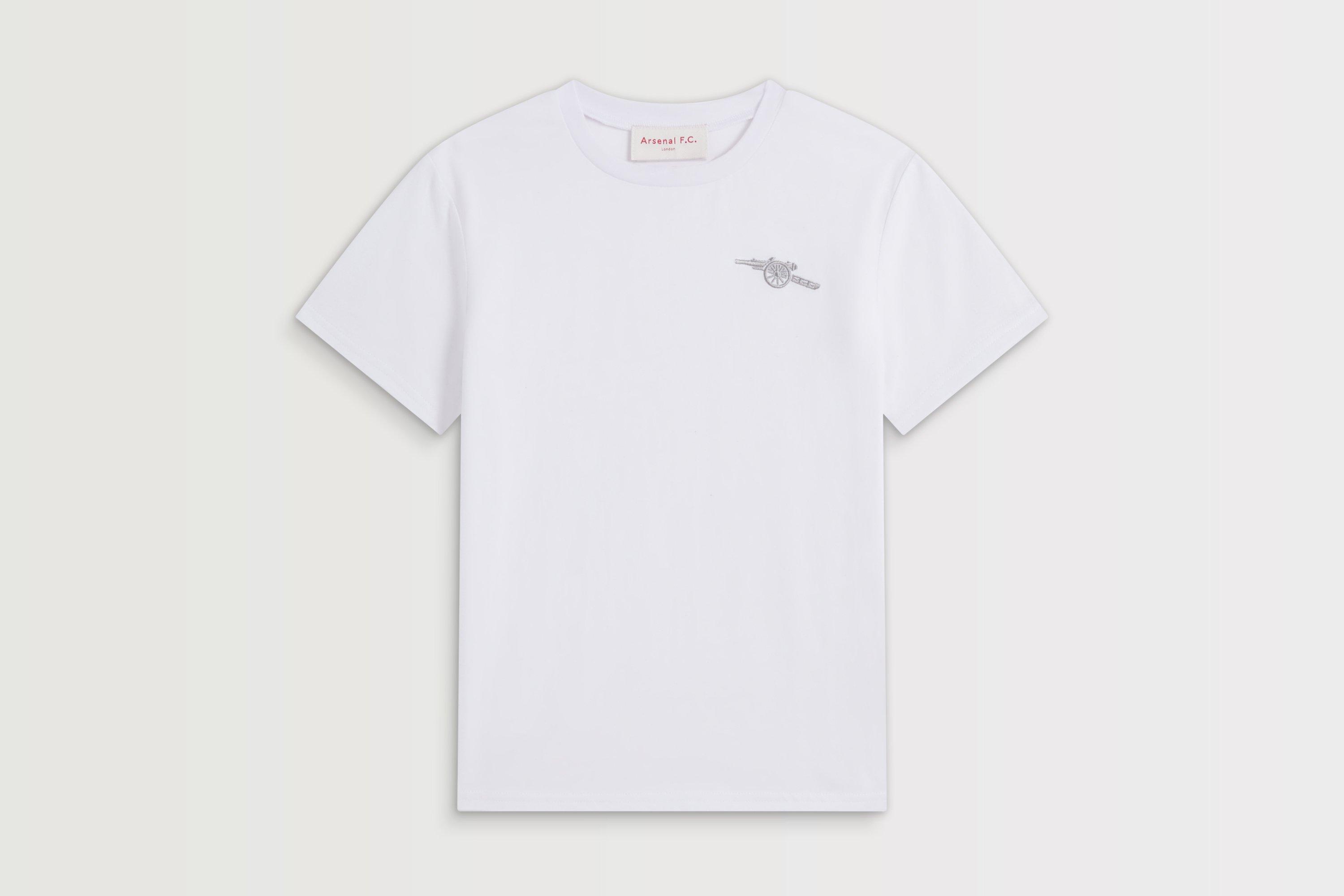 Arsenal Kids White Cannon T-Shirt