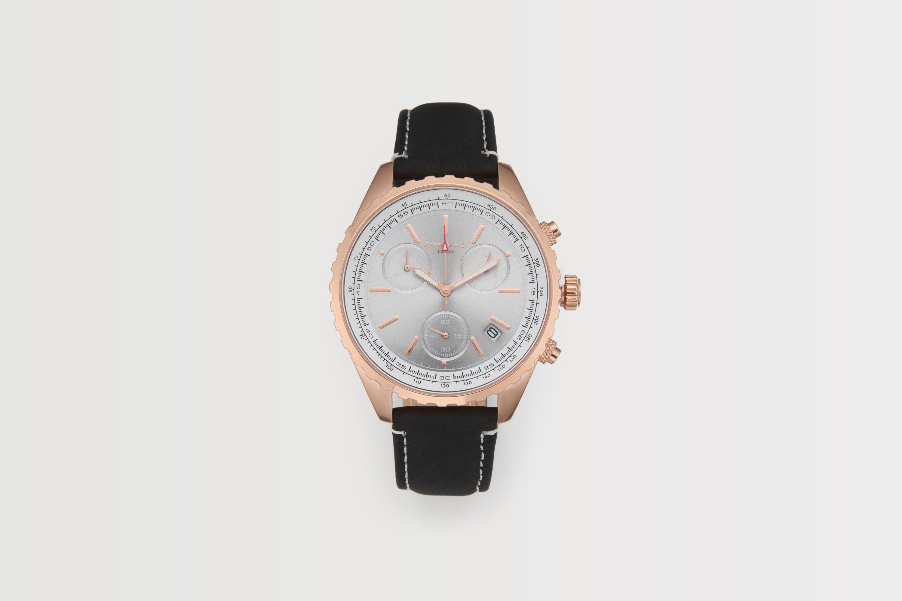 Arsenal Leather Strap Watch