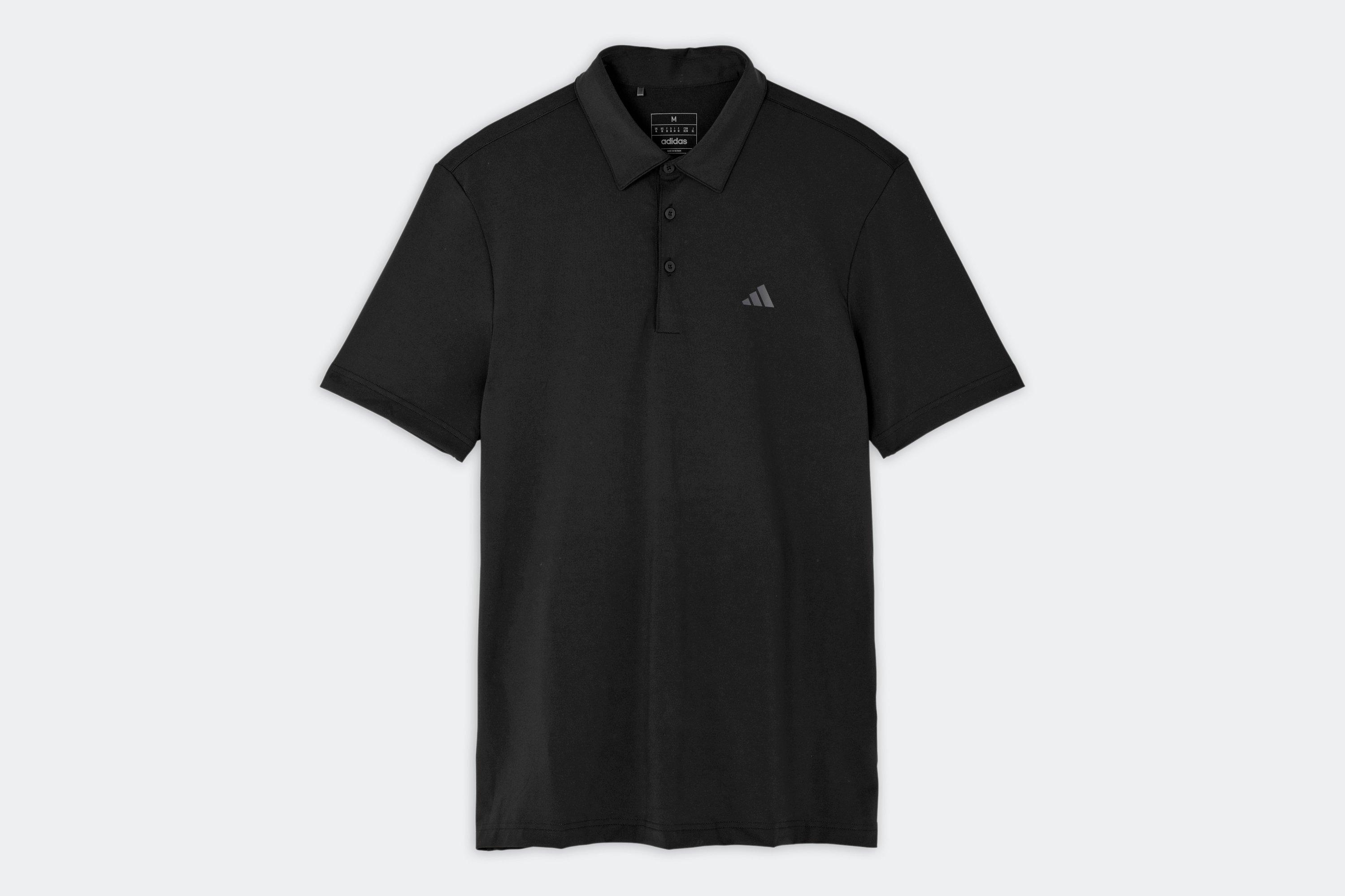 Arsenal adidas Golf Black Solid Polo Shirt