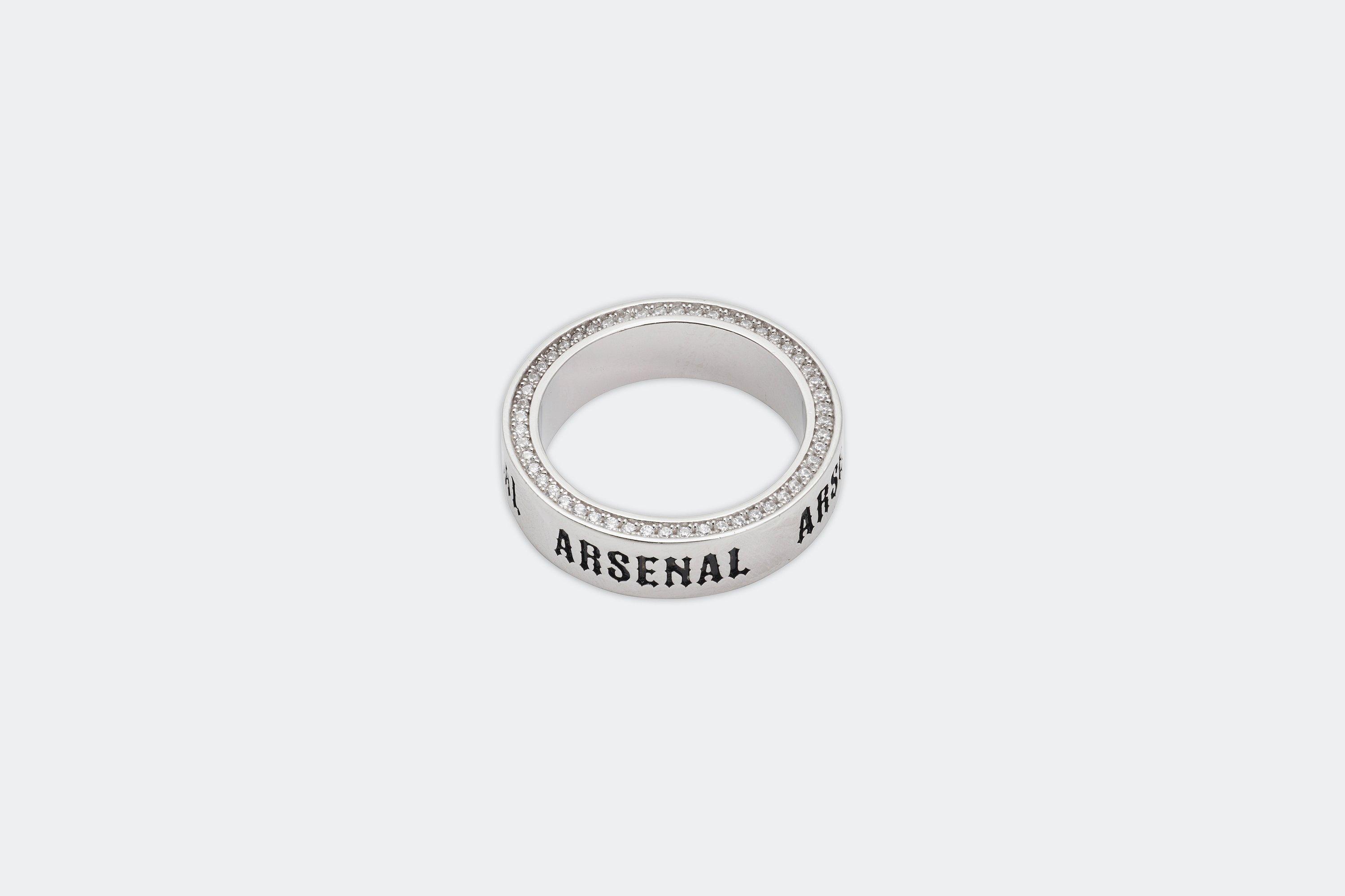 Arsenal Cubic Zirconia Ring