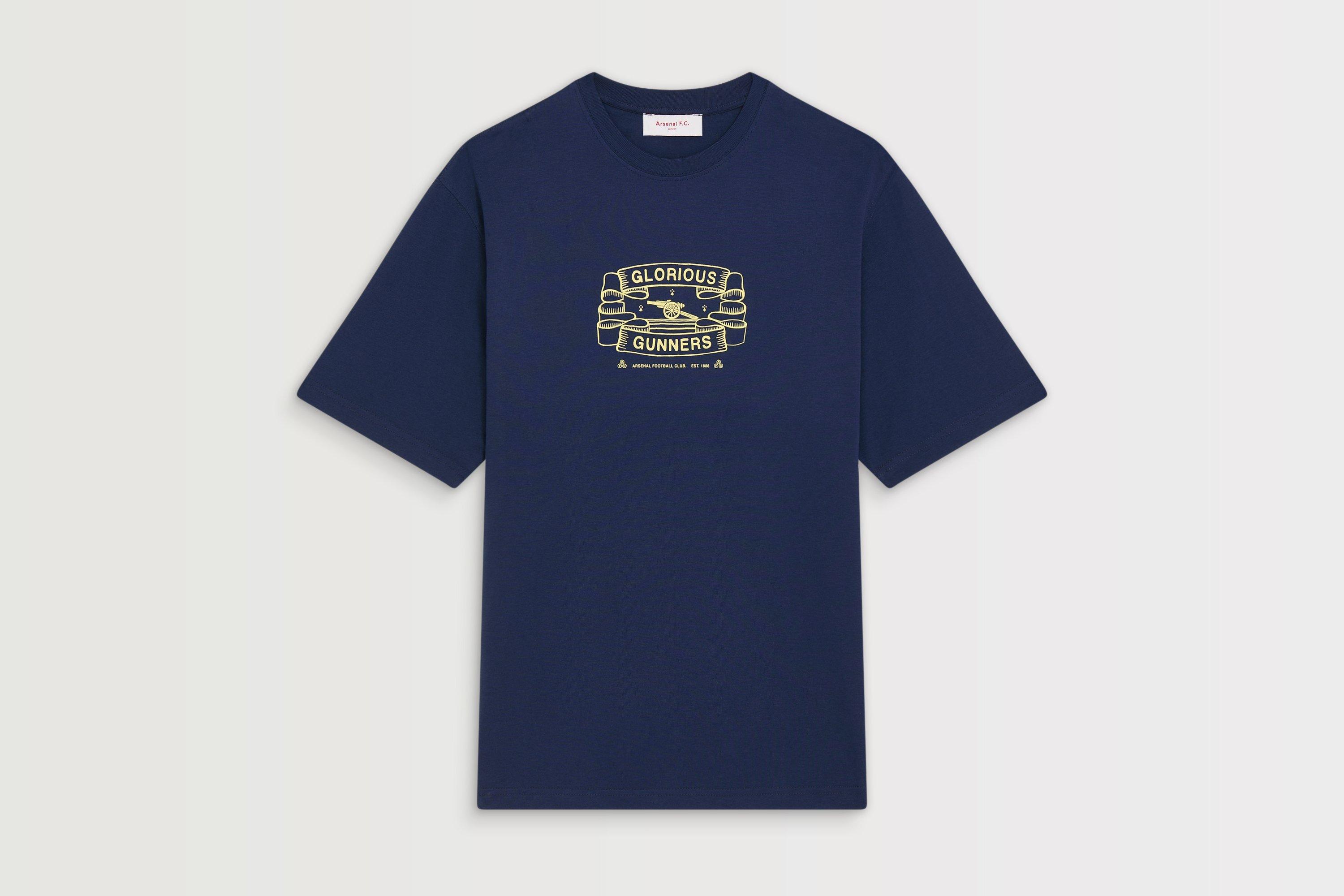 Arsenal Glorious Gunners Navy Graphic T-Shirt