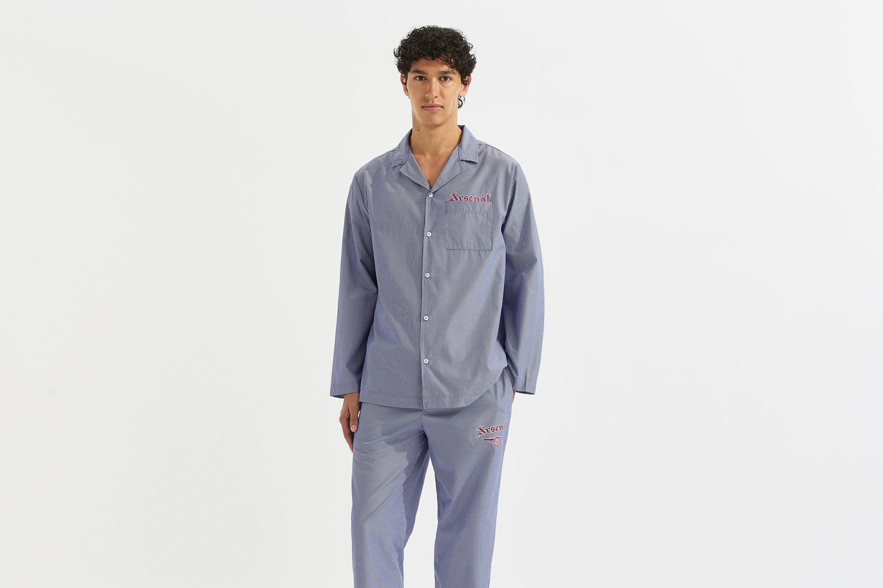 Arsenal Essentials Premium Stripe Poplin Pyjama Set