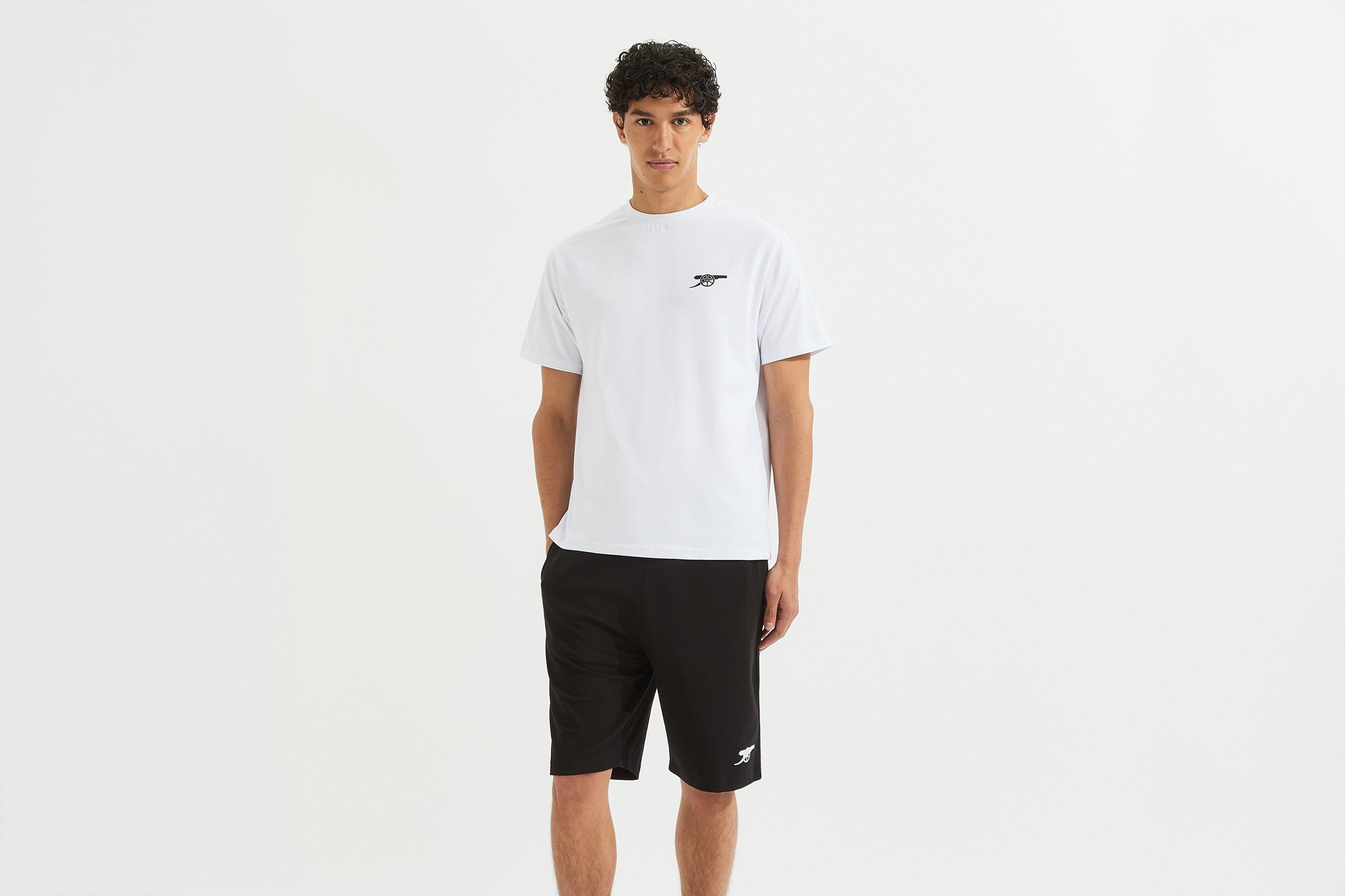 Arsenal Essentials White Cannon Pyjama Short Set