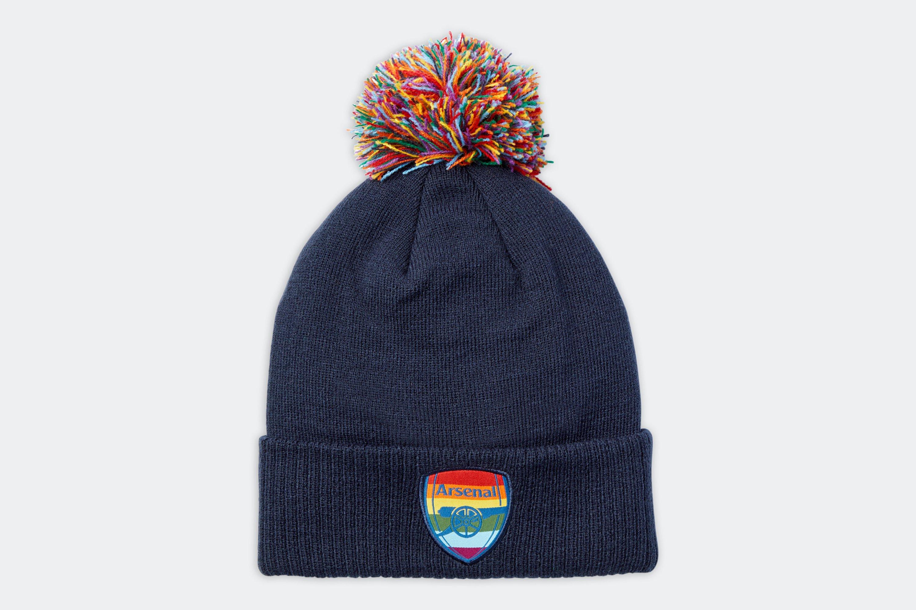 Arsenal Rainbow Crest Beanie