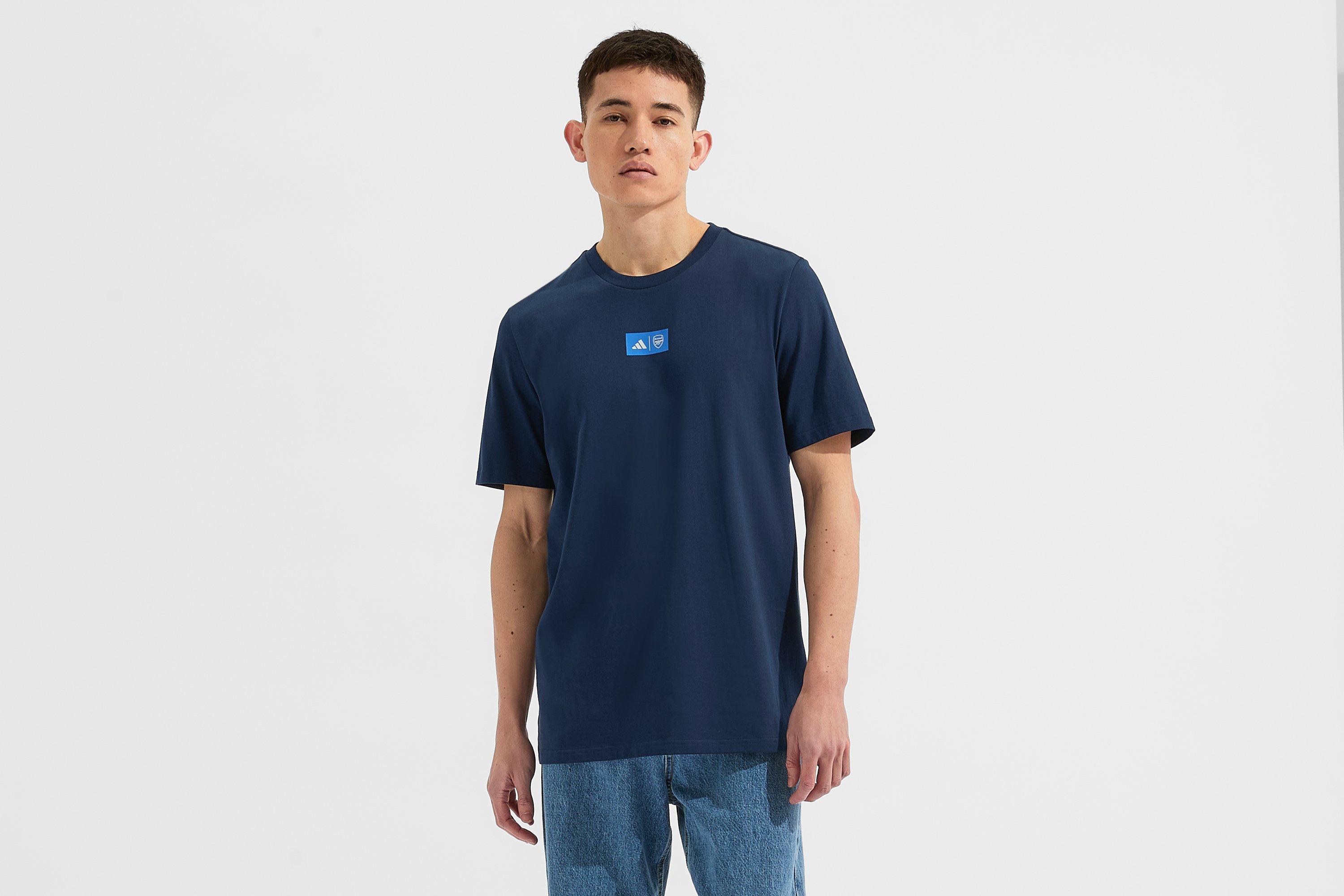 Arsenal adidas 25/26 Blue Seasonal Graphic T-Shirt
