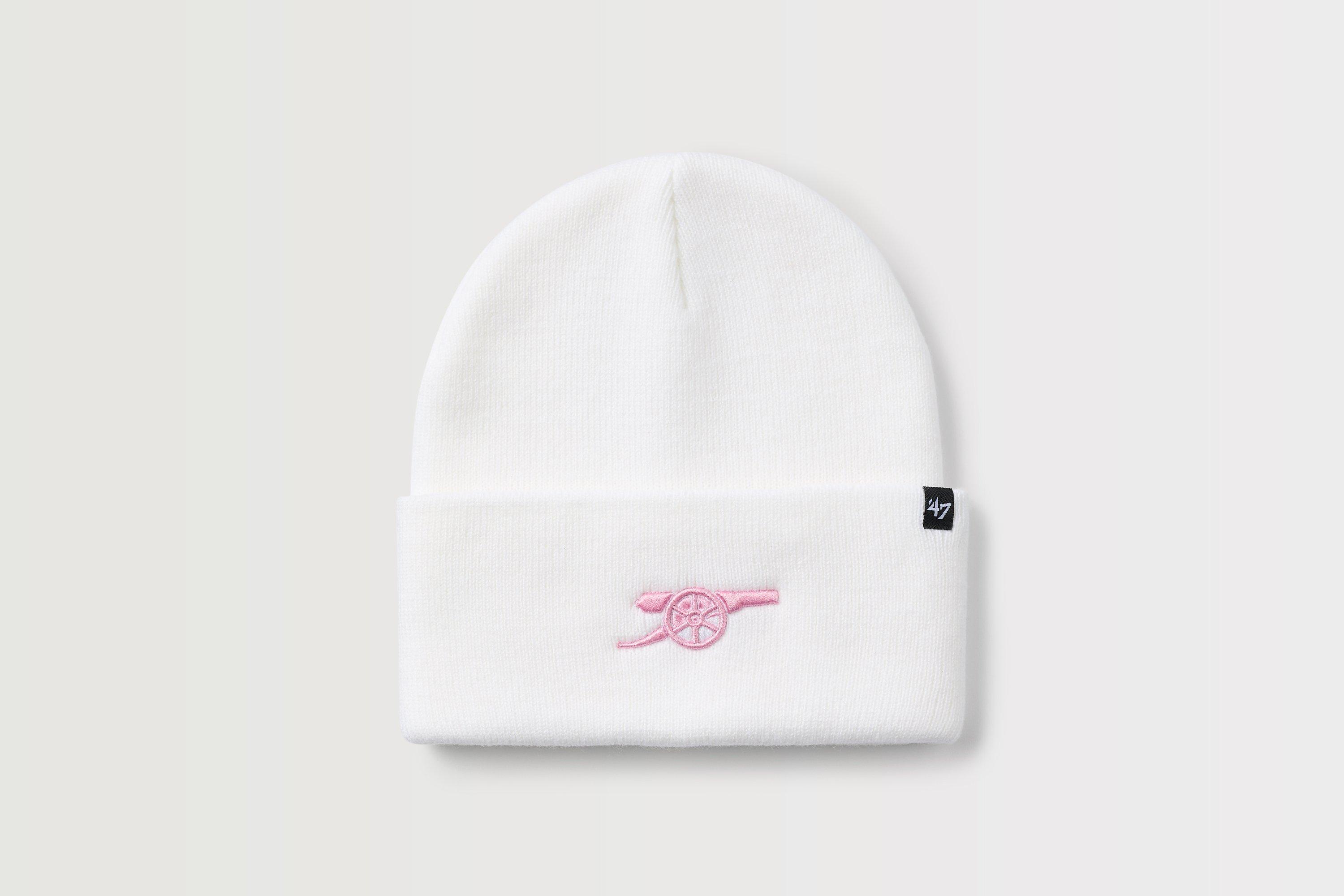 Arsenal 47 White Cannon Beanie