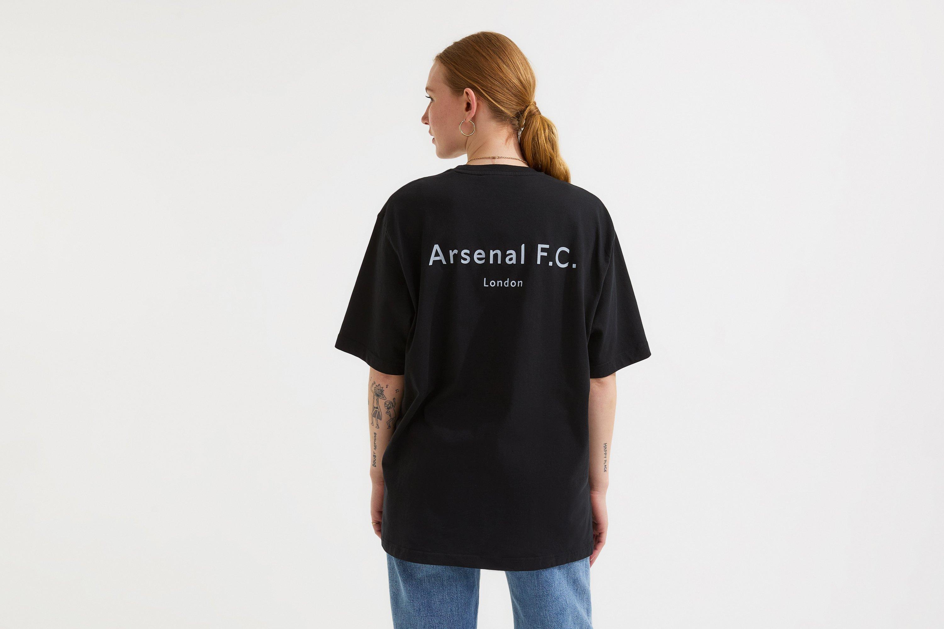 Arsenal Womens Essentials Black Chapman T-Shirt