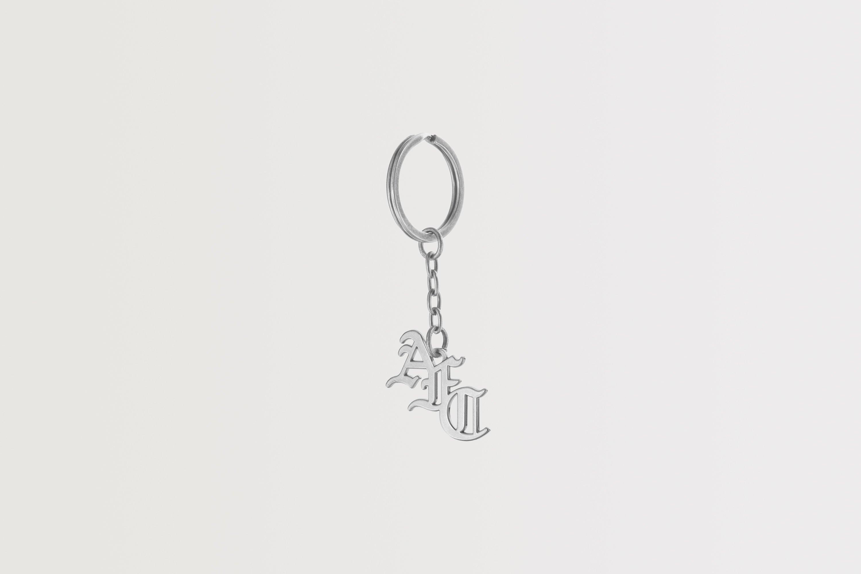 Arsenal Silver Monogram Keyring