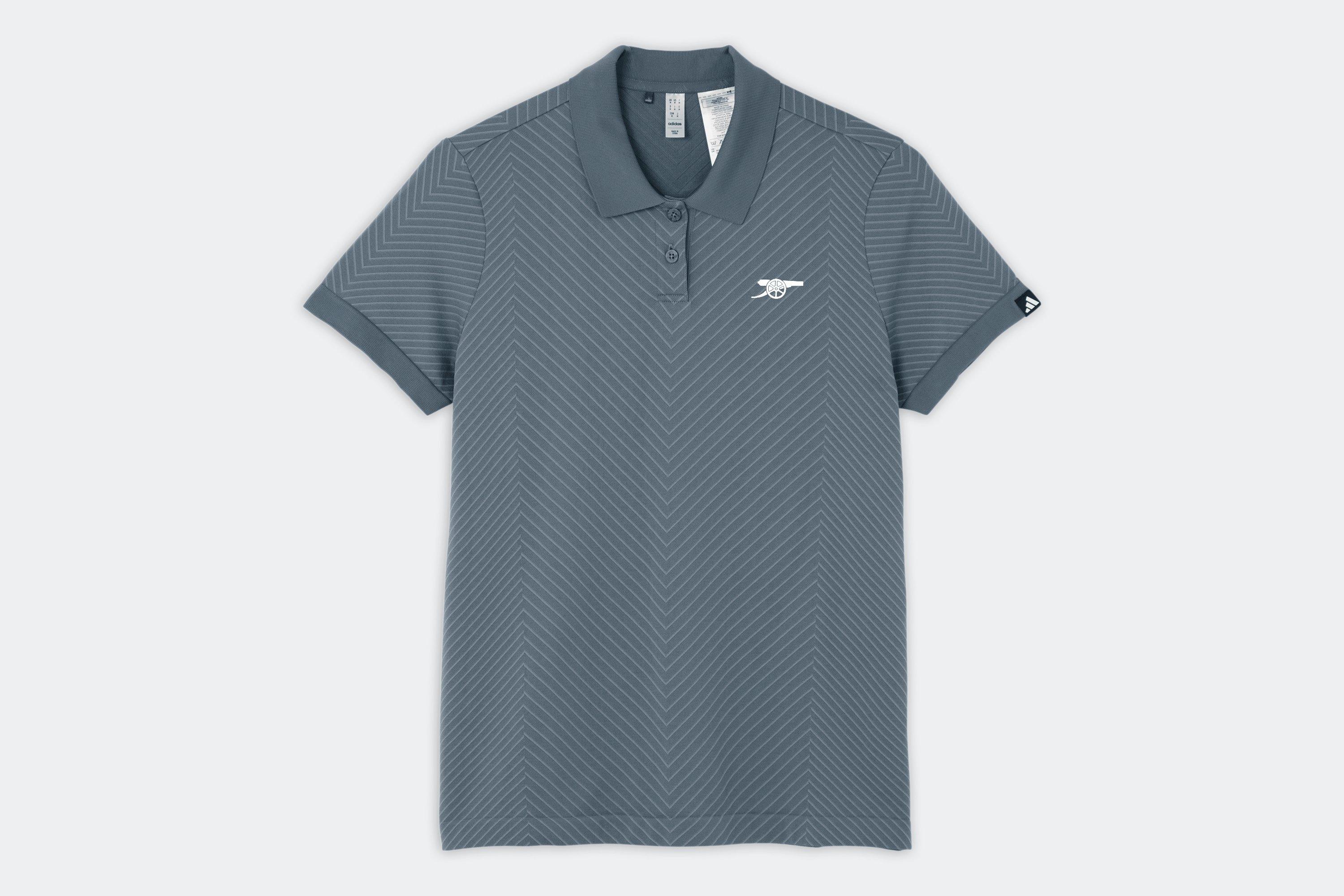 Arsenal adidas Womens Golf Tour Blue PRIMEKNIT Polo Shirt