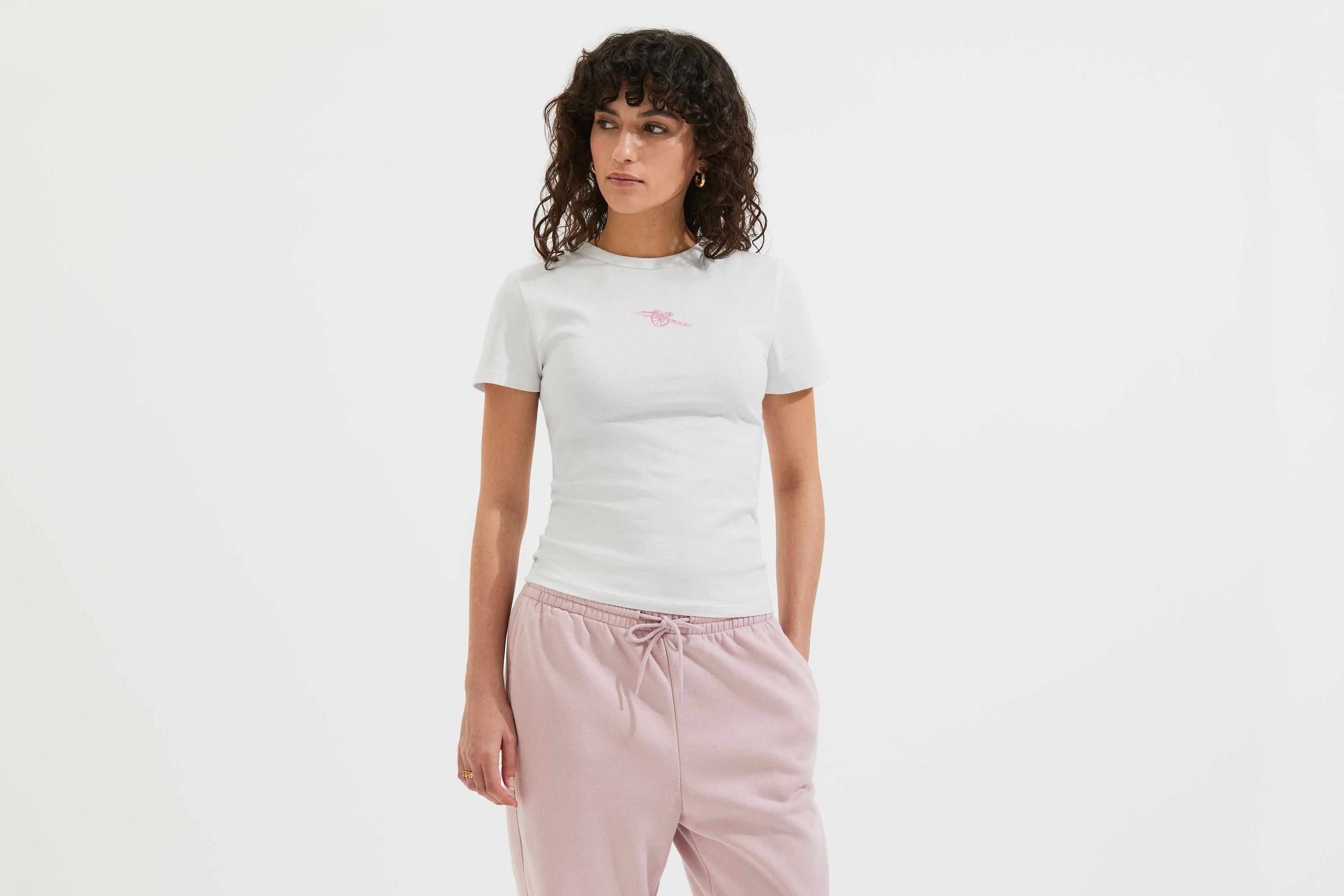 Arsenal Womens White Baby T-Shirt