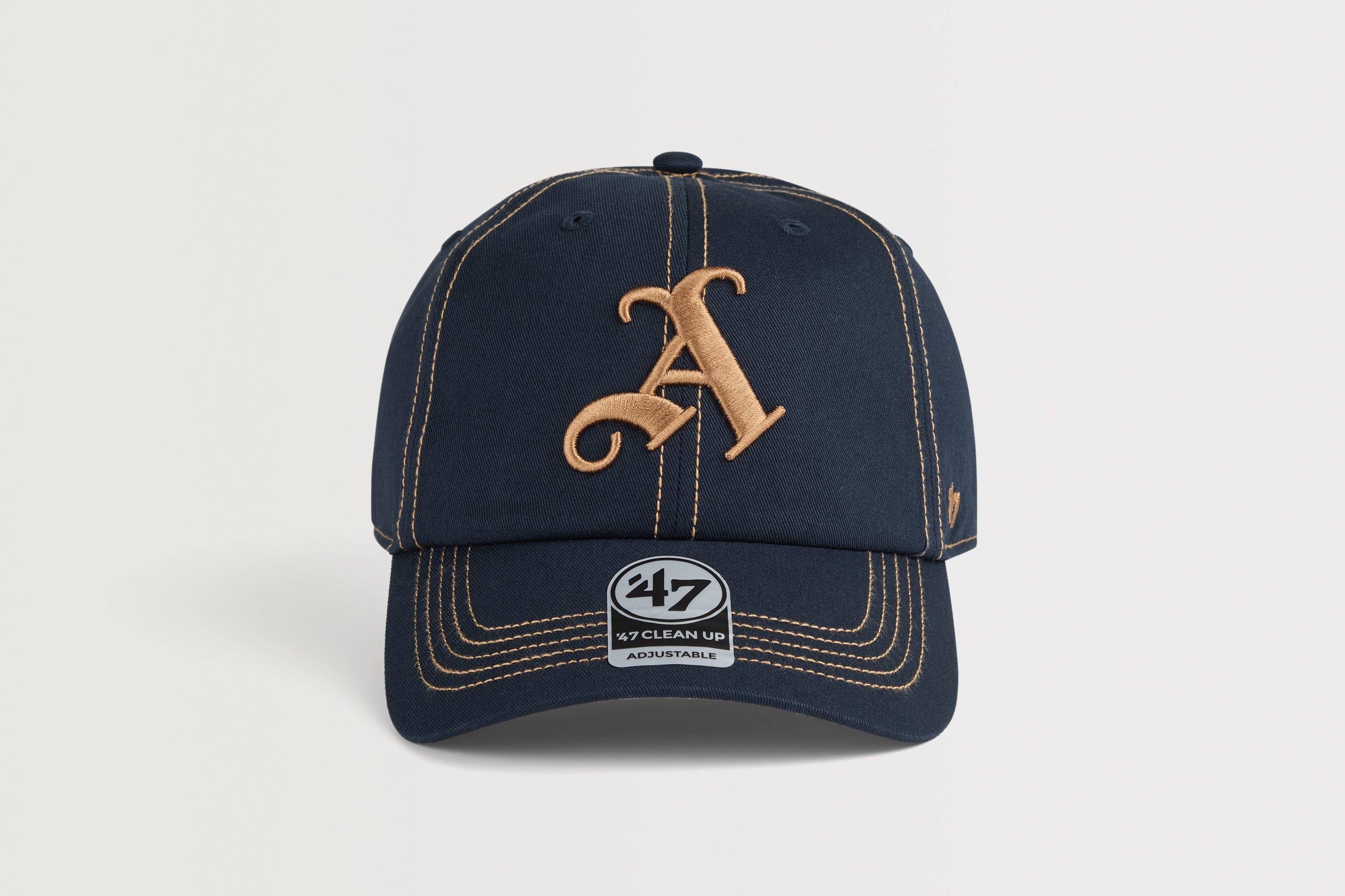 Arsenal 47 Navy Gothic A Contrast Stitch Cap