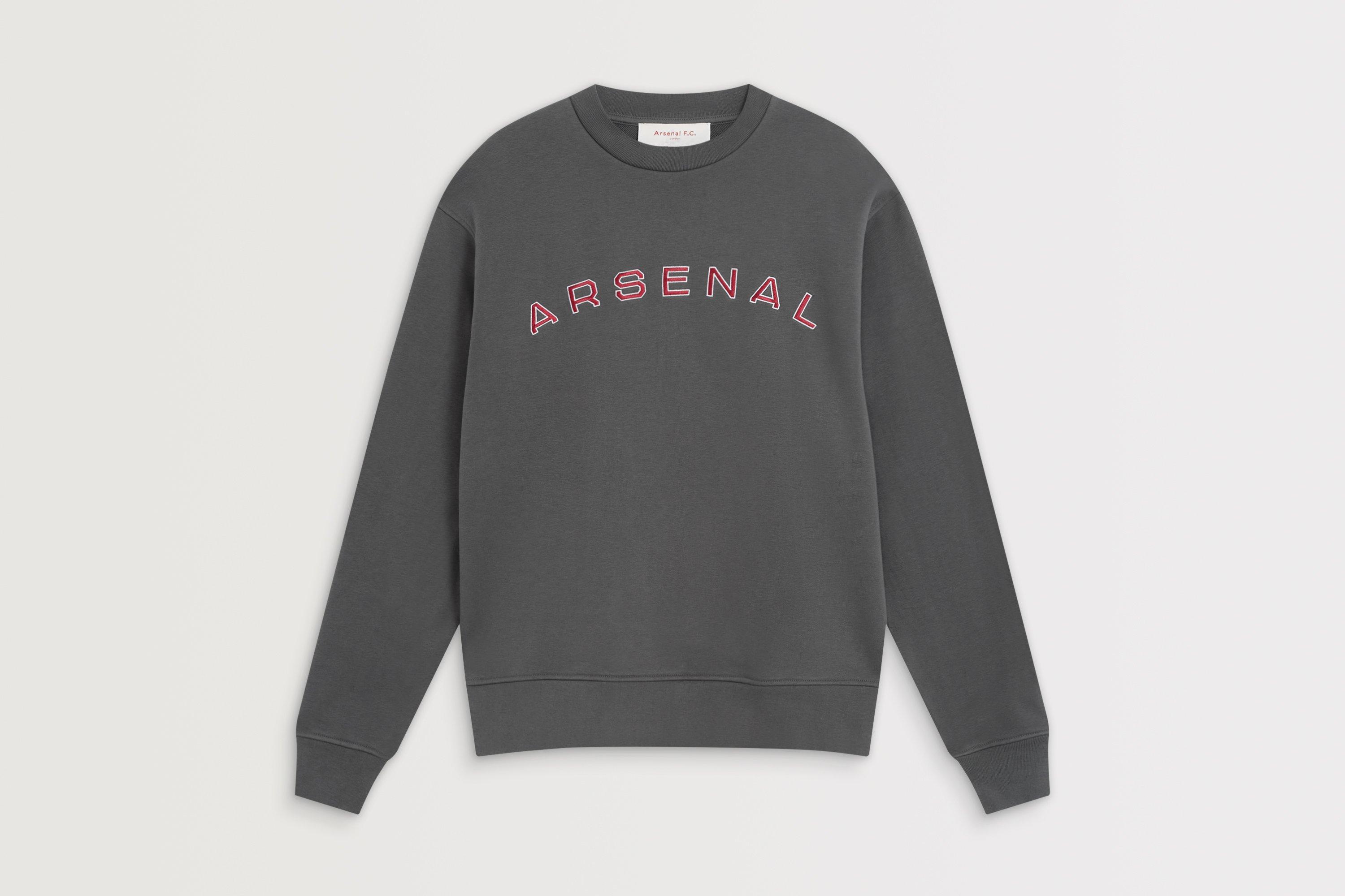Arsenal Classics Grey Stadium Sweatshirt