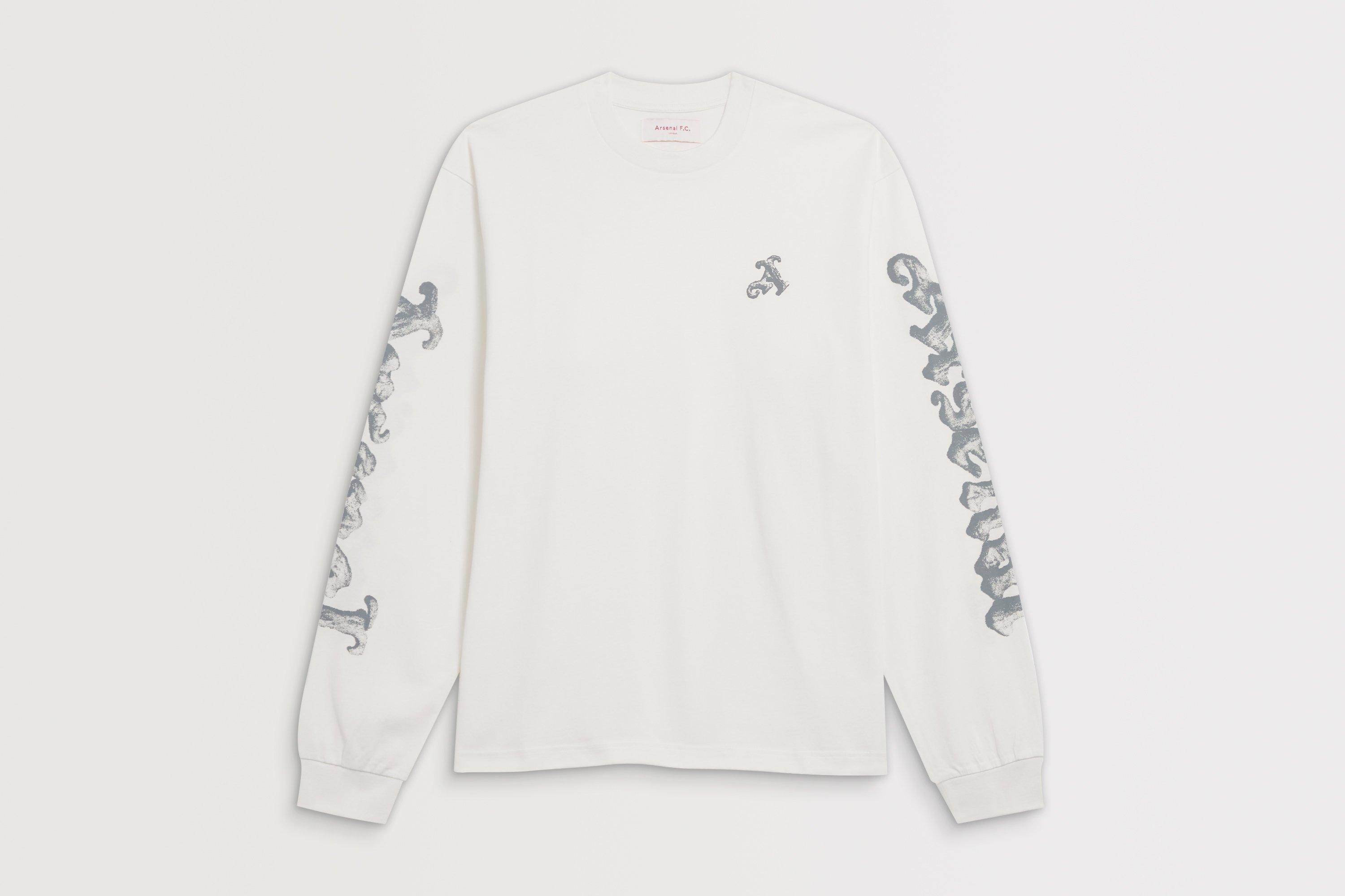 Arsenal N7 White Permanent Long Sleeve T-Shirt