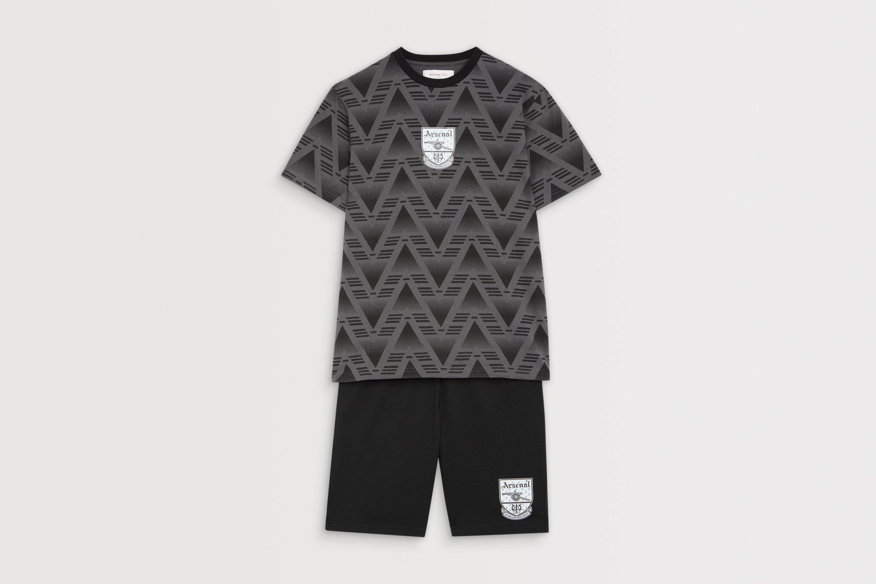 Arsenal Classics Black Bruised Banana Pyjama Short Set