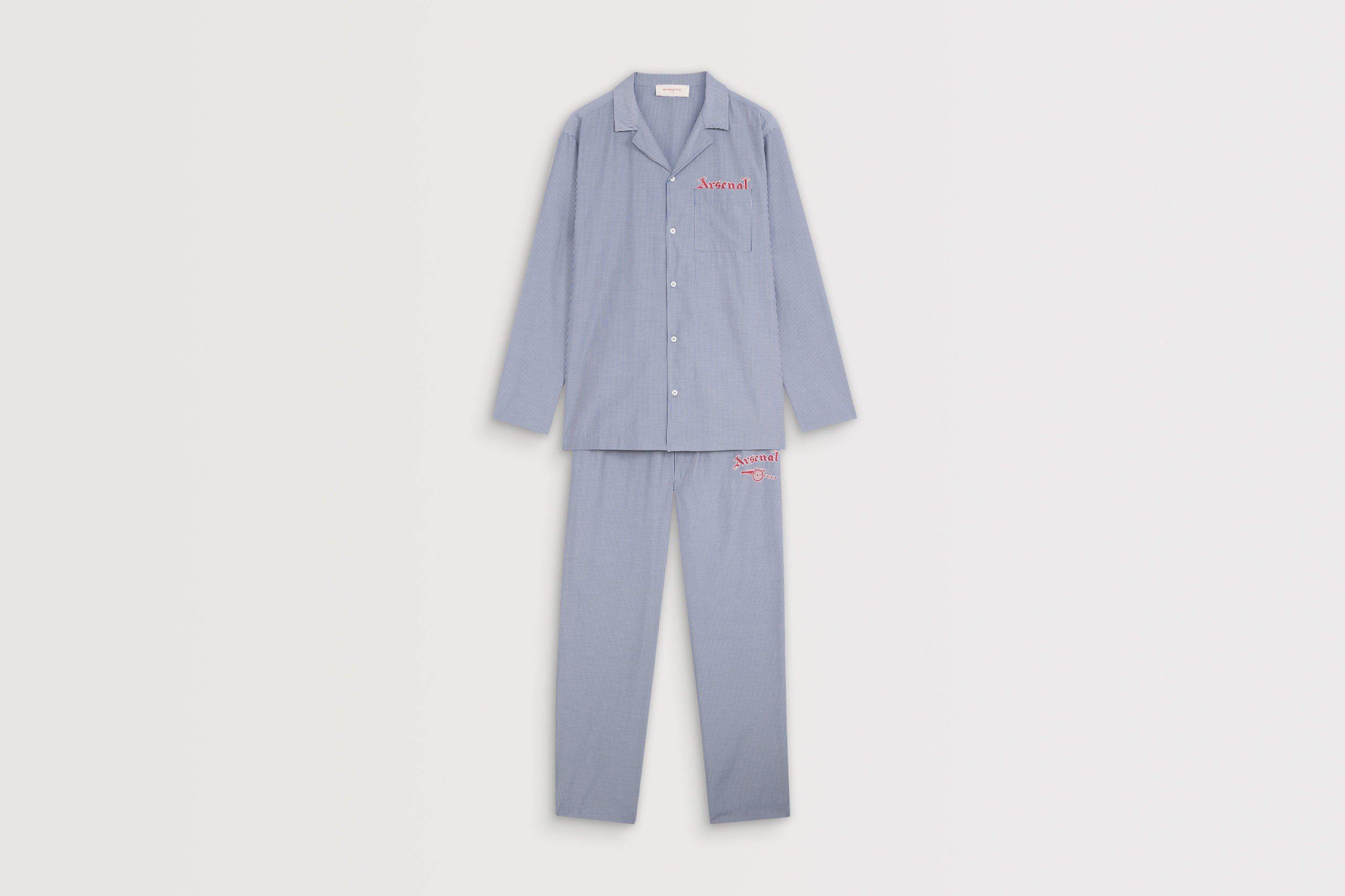 Arsenal Essentials Premium Stripe Poplin Pyjama Set