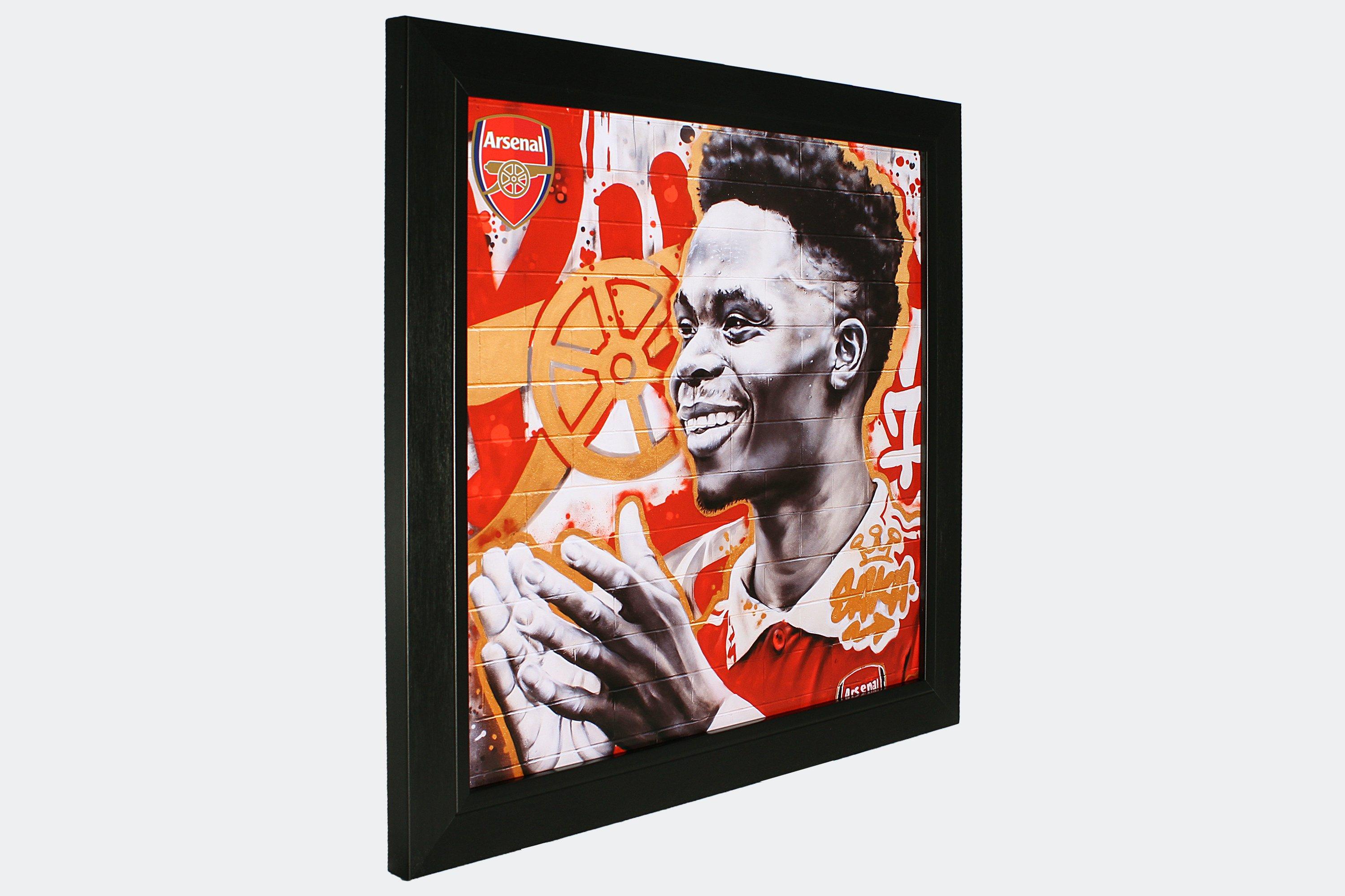 Arsenal Bukayo Saka Graffiti Print