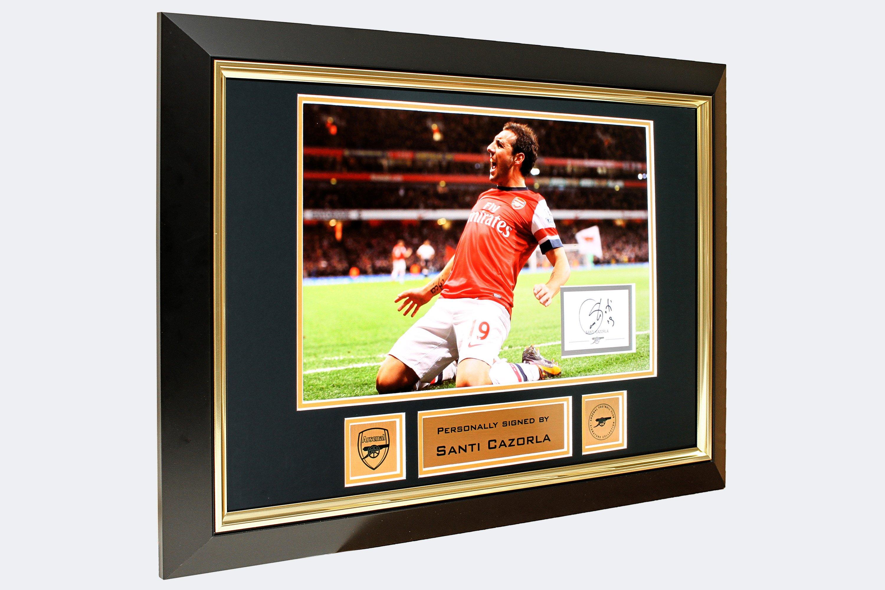 Arsenal Santi Cazorla Framed Signed Print