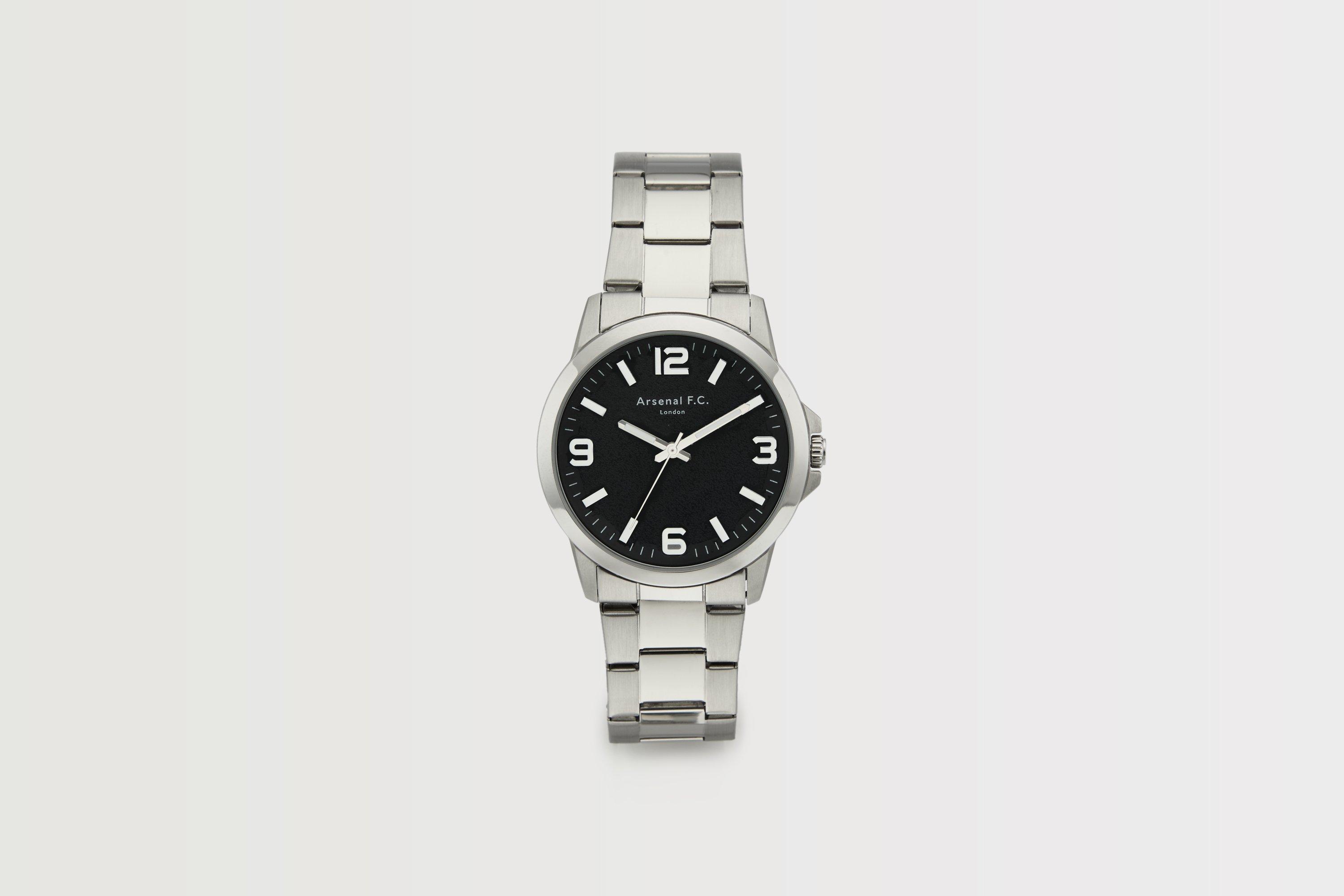 Arsenal Silver Gunmetal Watch