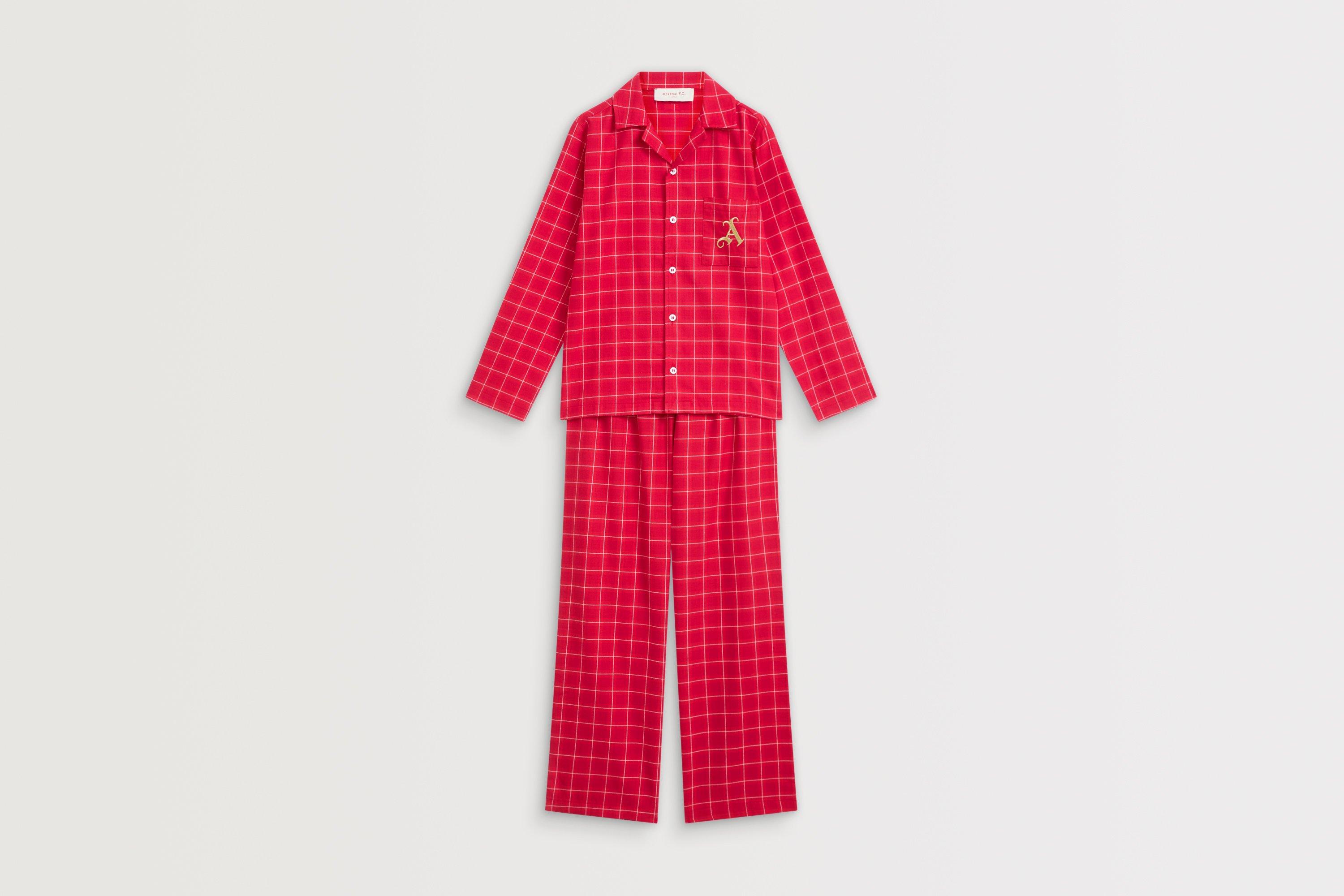 Arsenal Essentials Kids Premium Check Pyjama Set