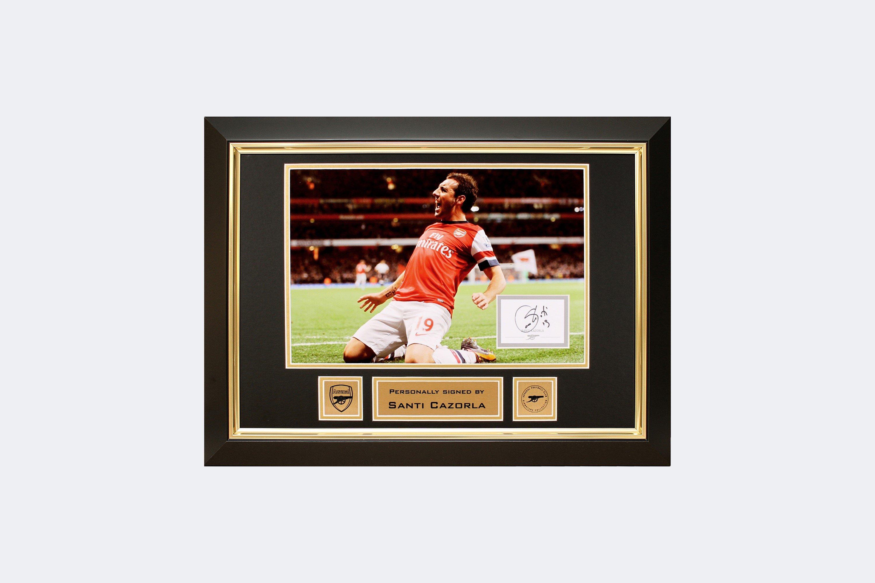 Arsenal Santi Cazorla Framed Signed Print
