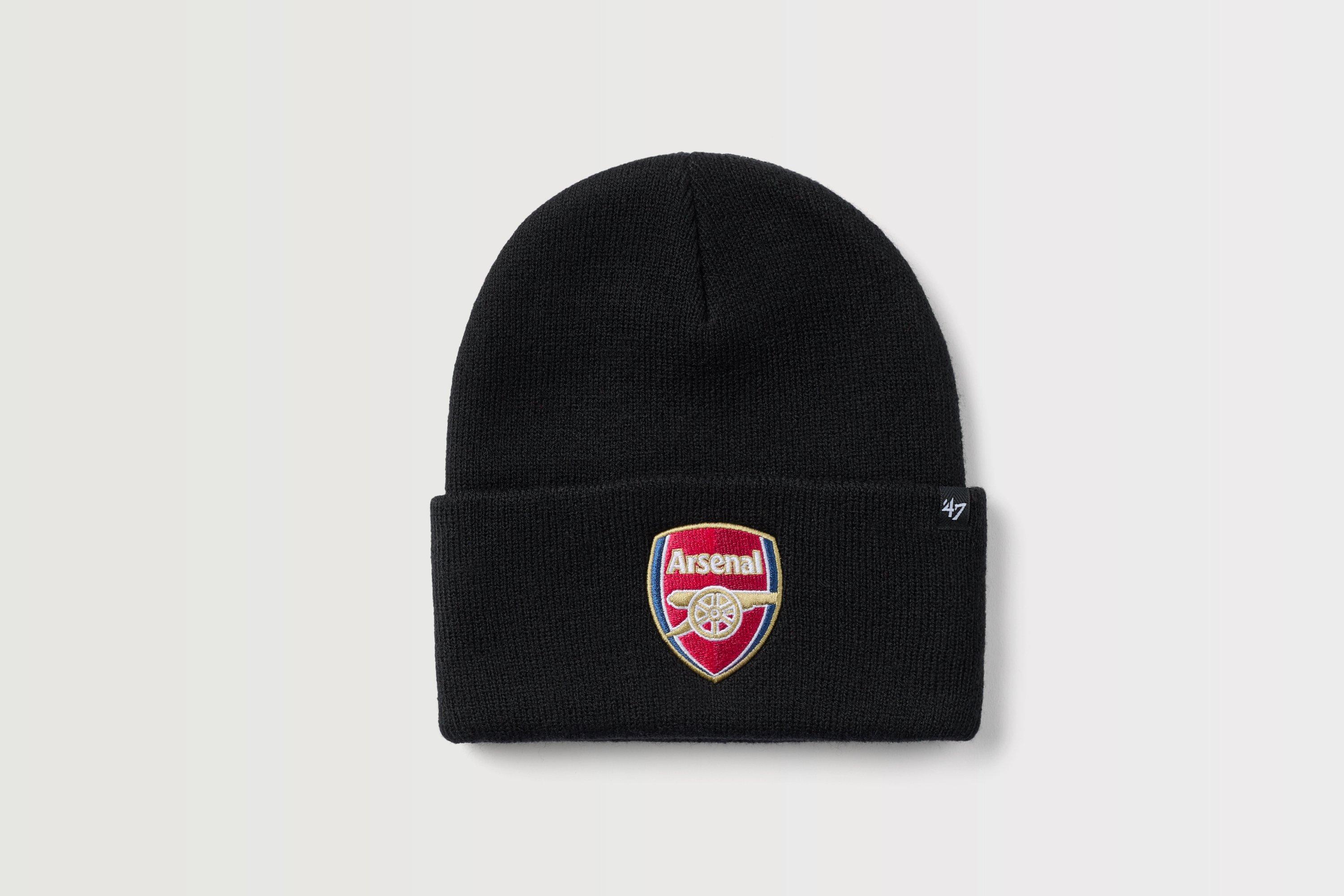 Arsenal 47 Black Crest Beanie