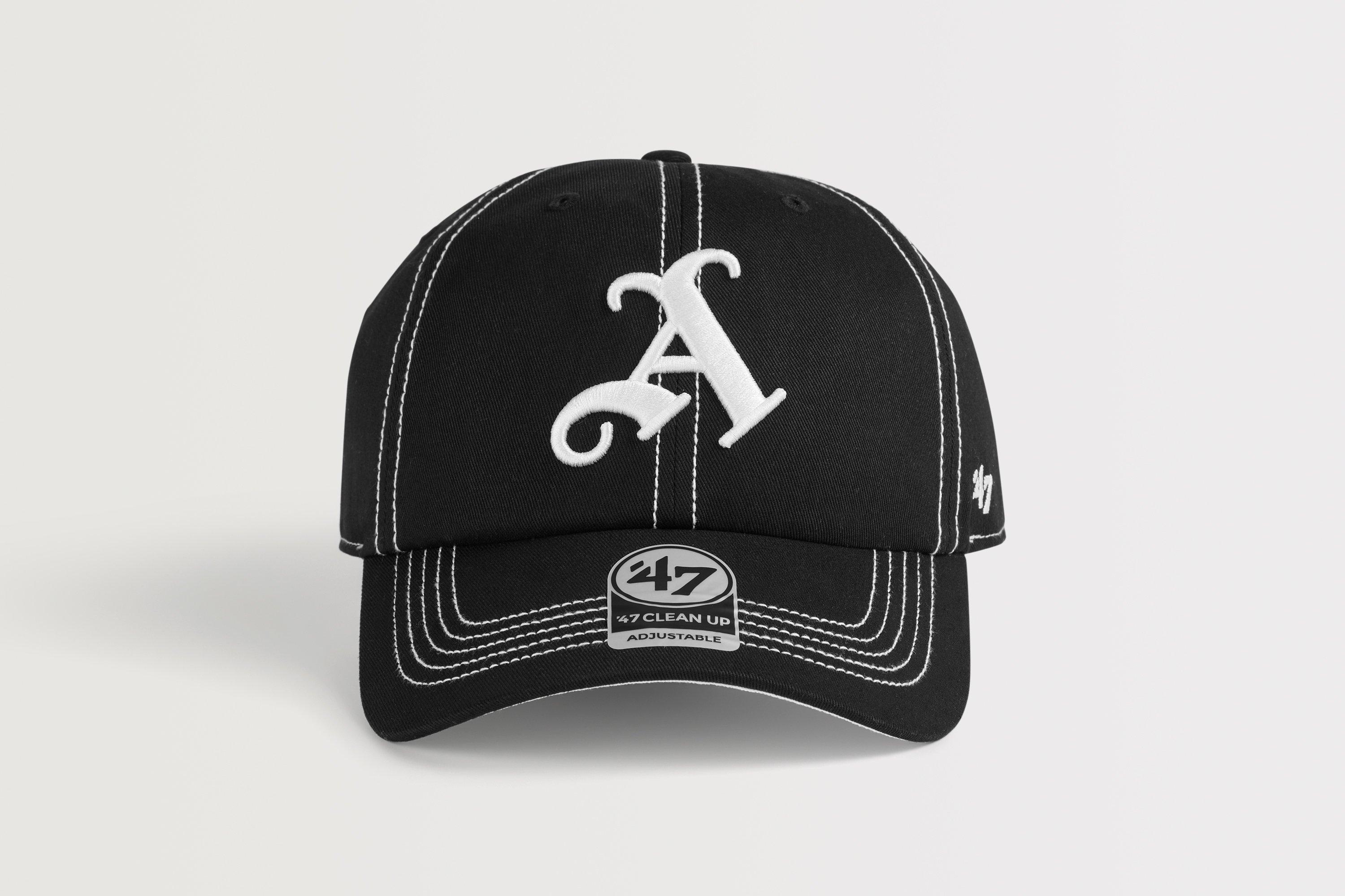  Arsenal 47 Black Gothic A Contrast Stitch Cap