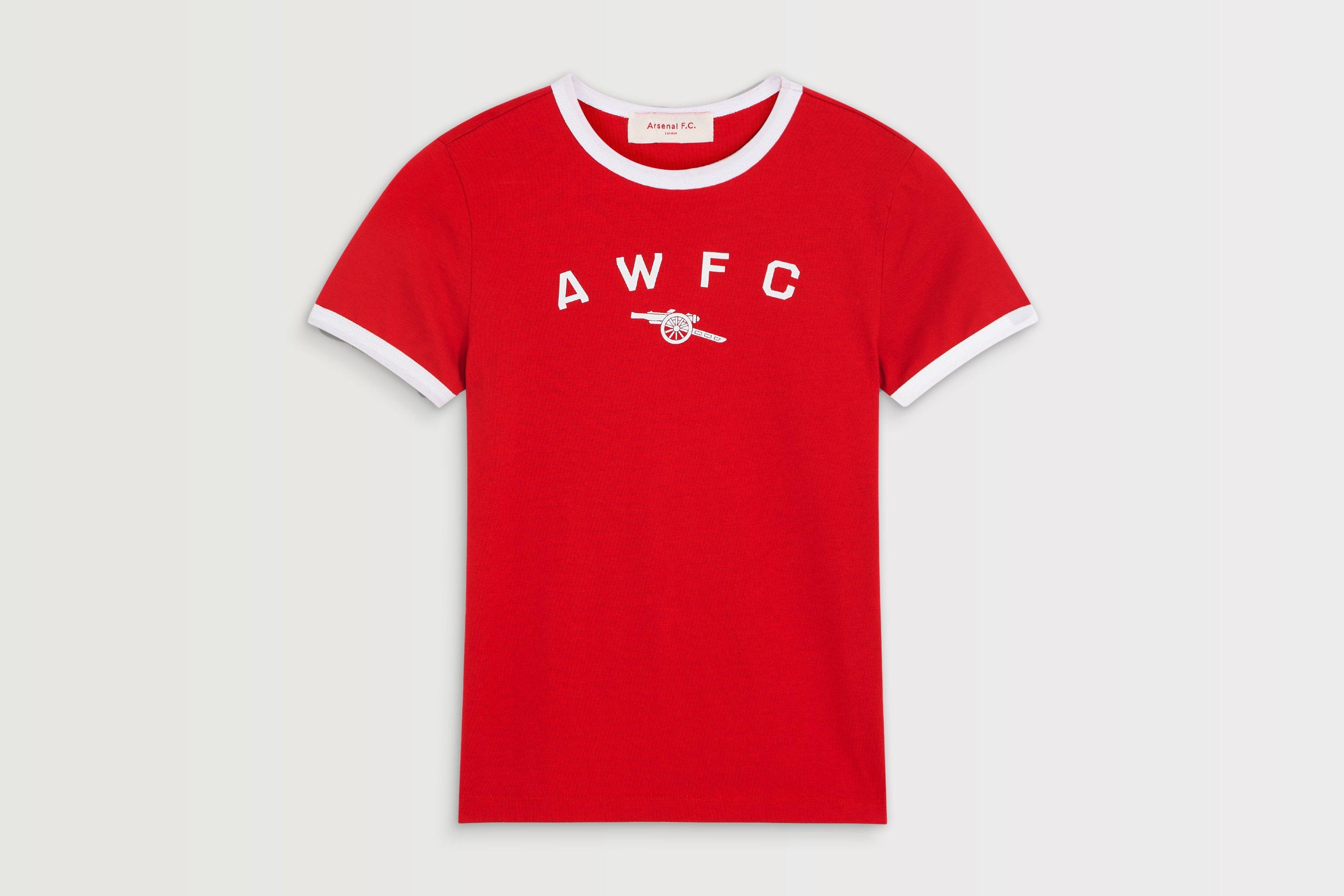 Arsenal AWFC Womens Red Baby Tee
