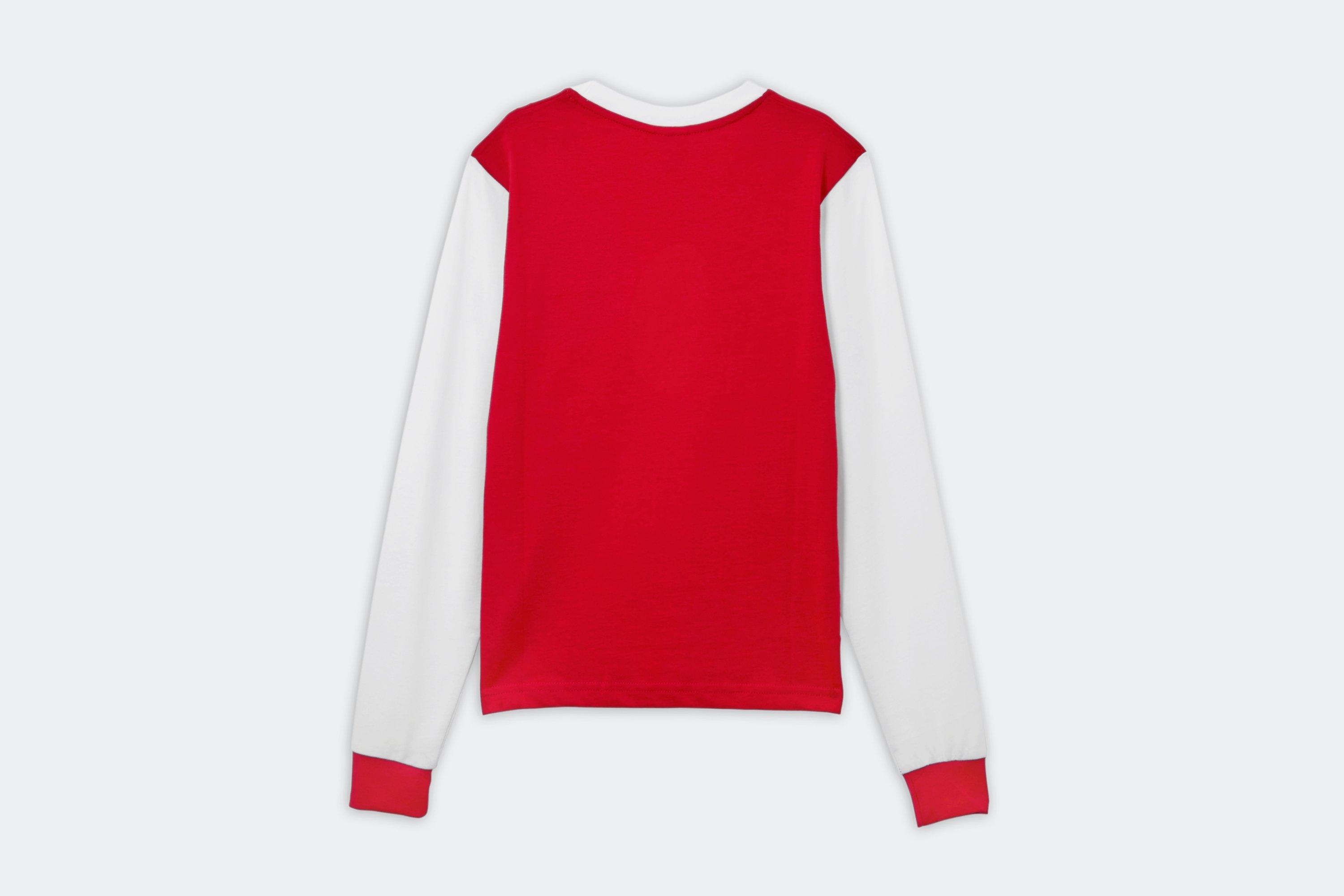 Arsenal Kids Retro 1970s Long Sleeved Home Shirt