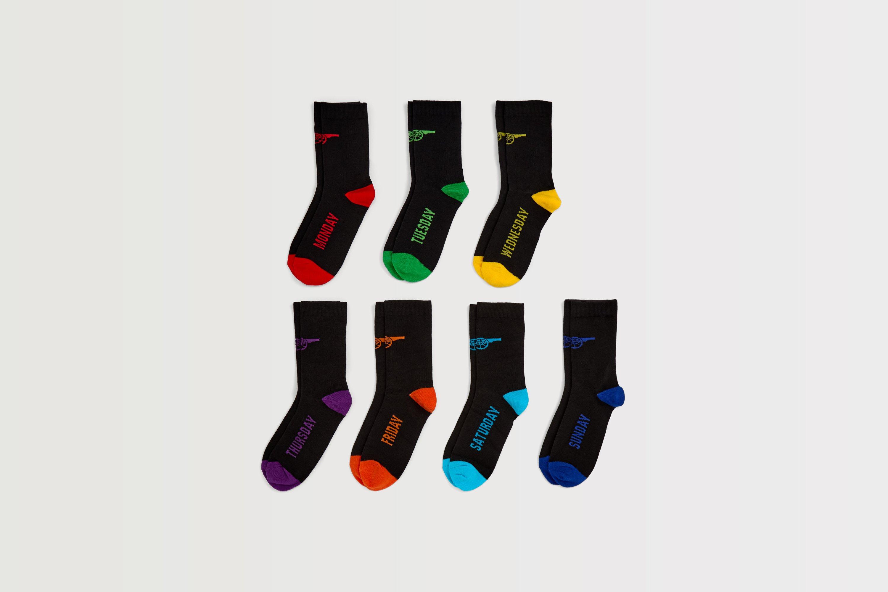 Arsenal 7 Day Socks