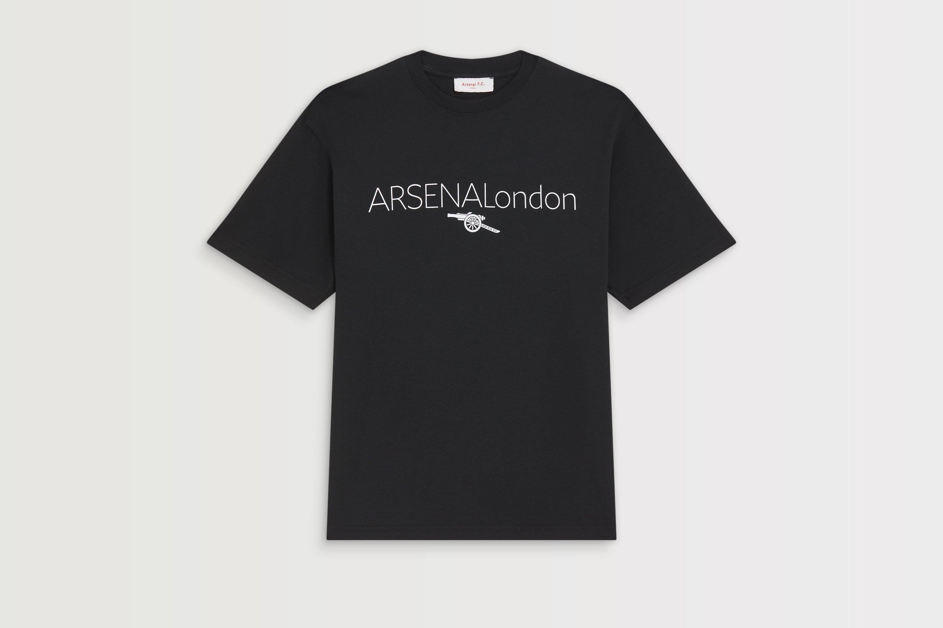Arsenal London Black Graphic T-Shirt