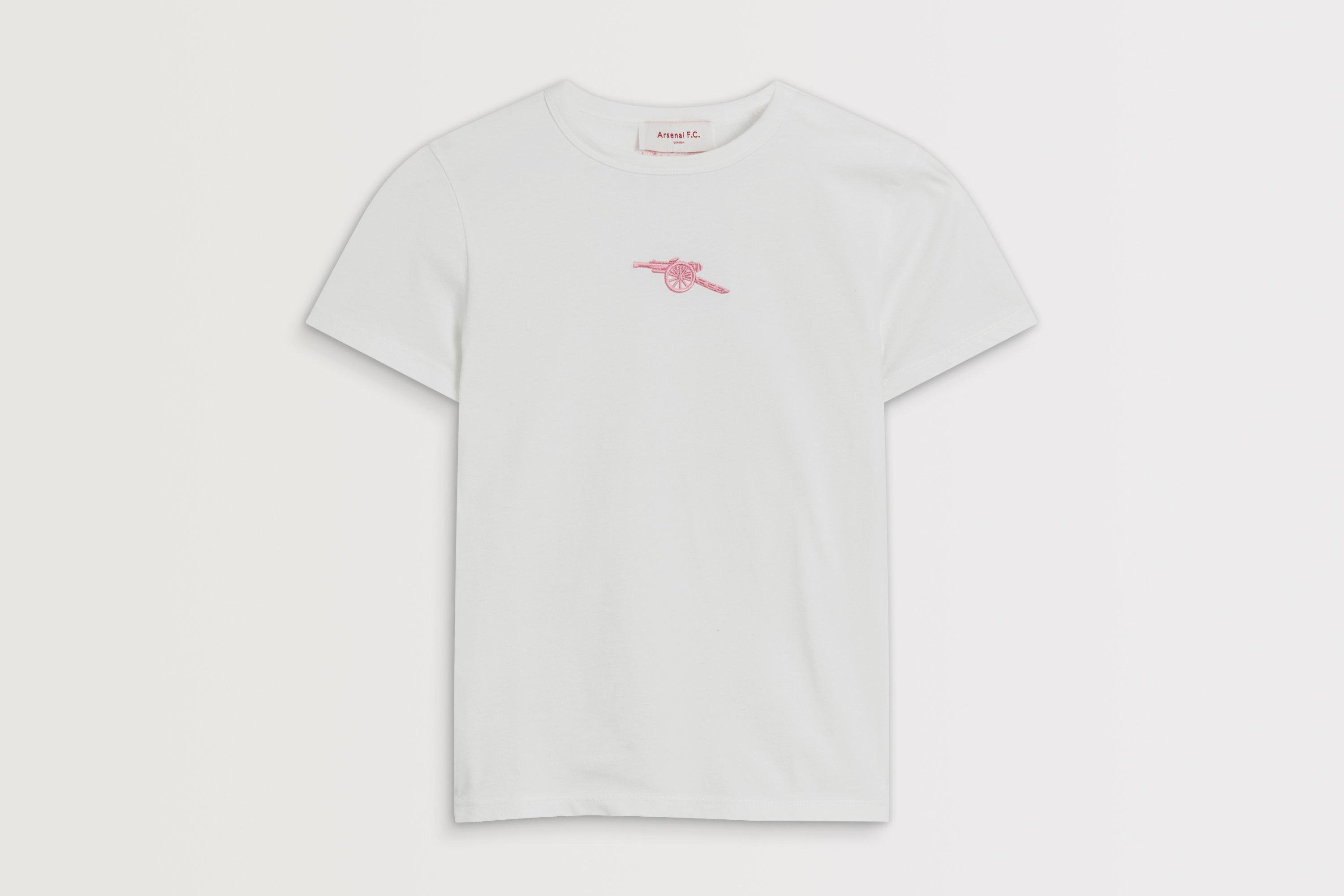 Arsenal Womens White Baby T-Shirt