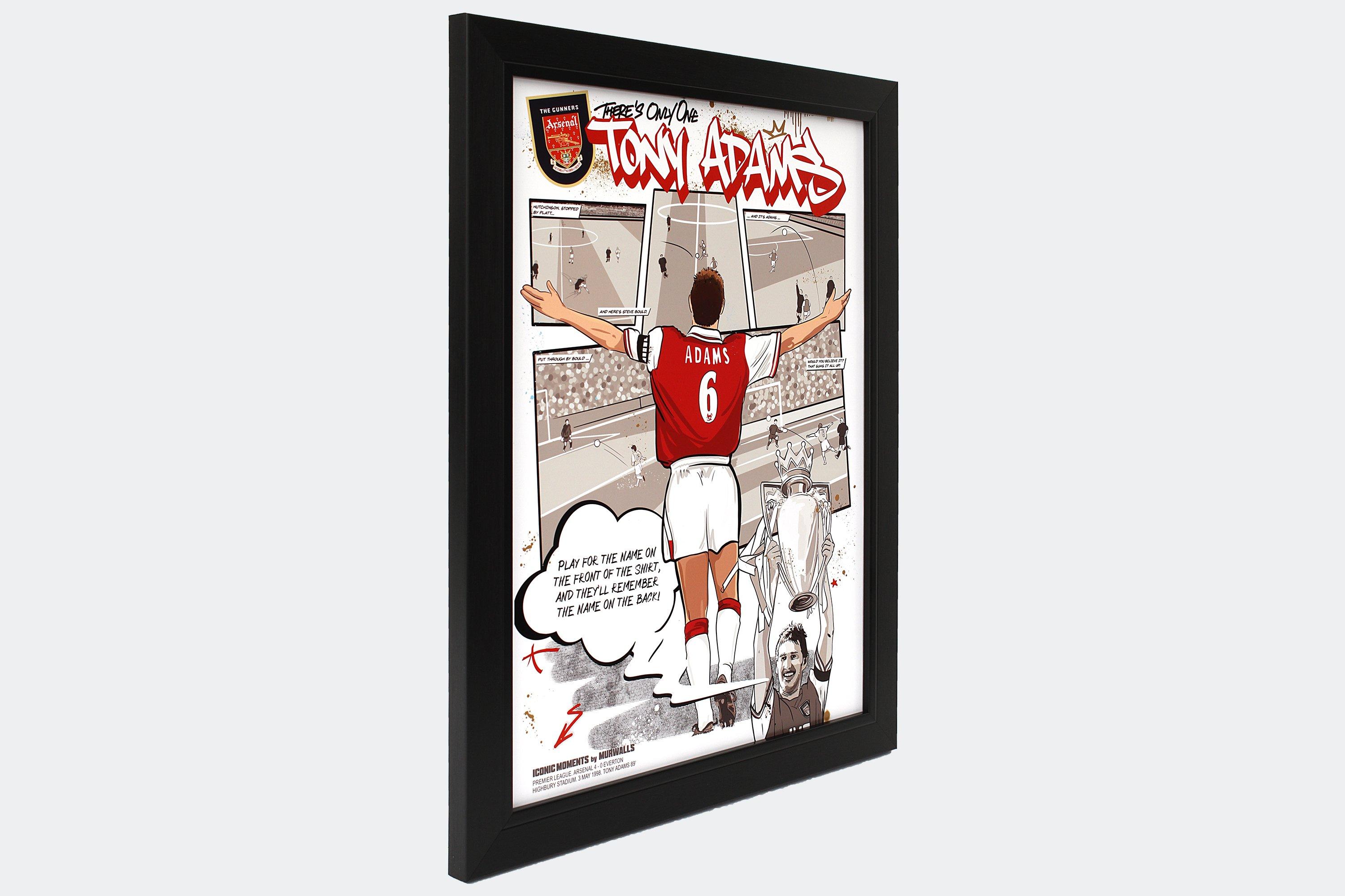 Arsenal Tony Adams Framed Comic Strip