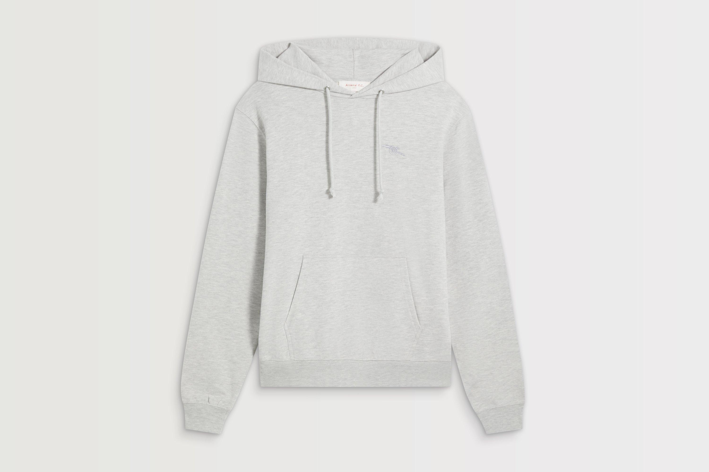 Arsenal Essentials Grey Cannon Hoodie