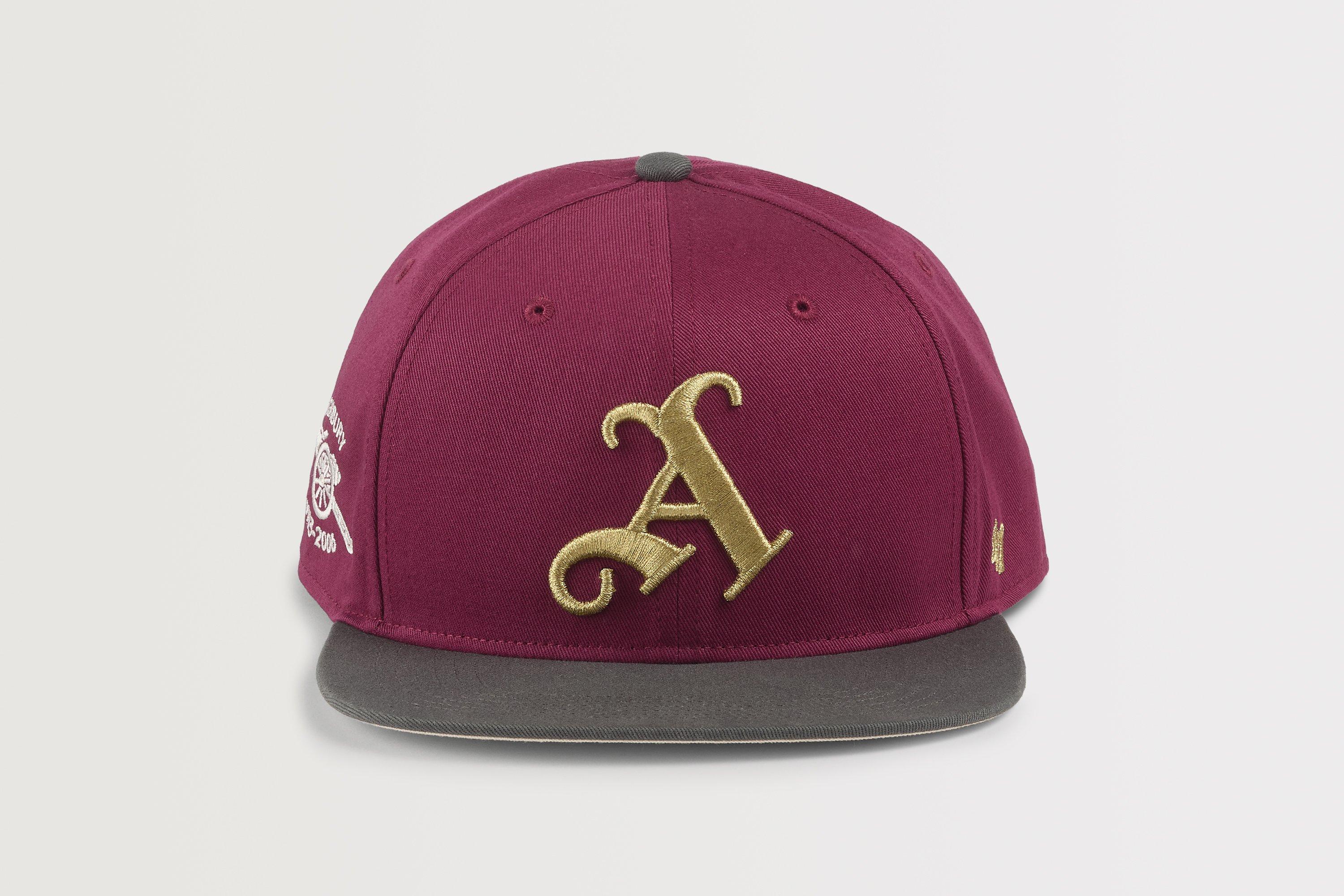 Arsenal 47 Burgundy Gothic A Captain Cap