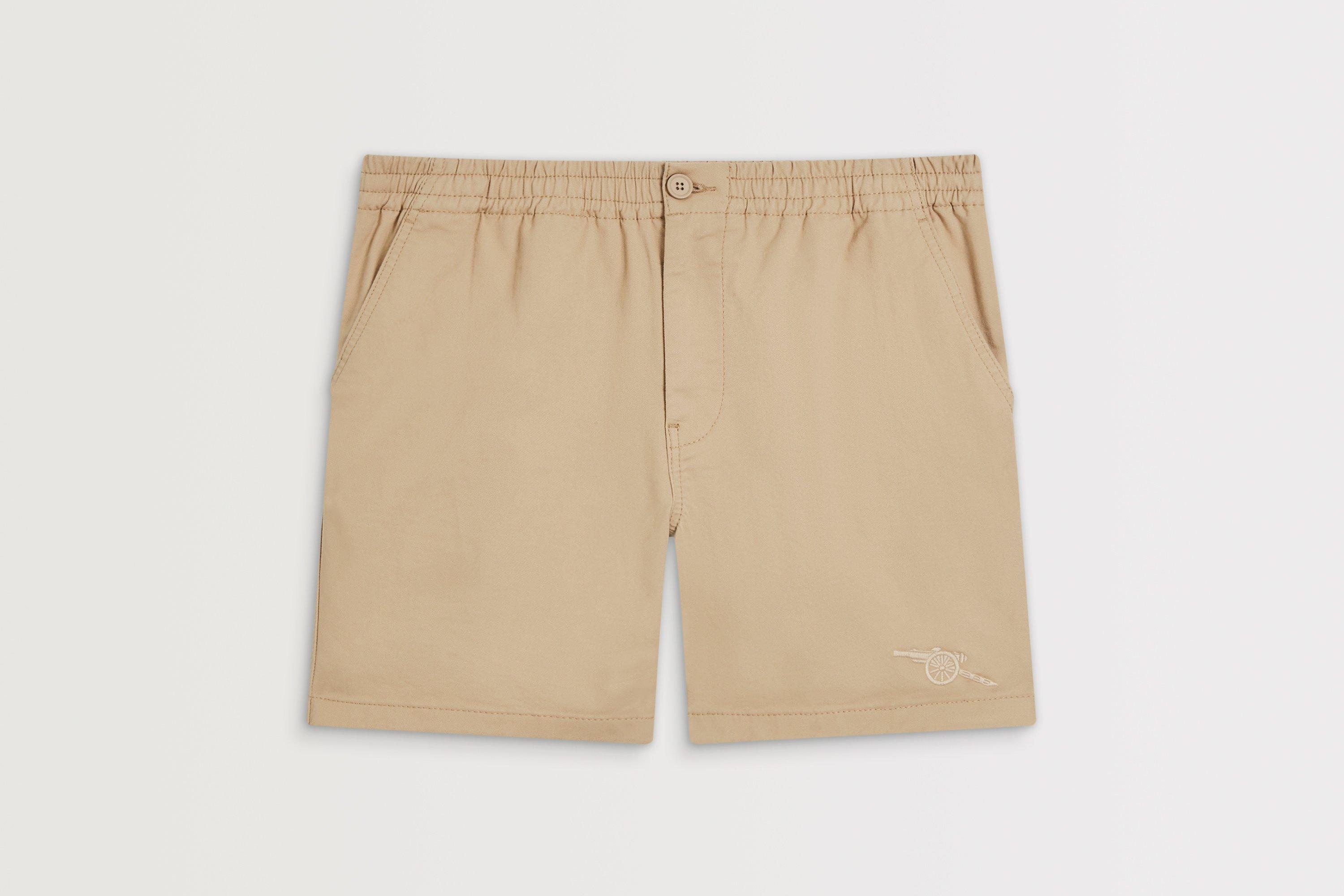 Arsenal Beige Cannon Cotton Shorts