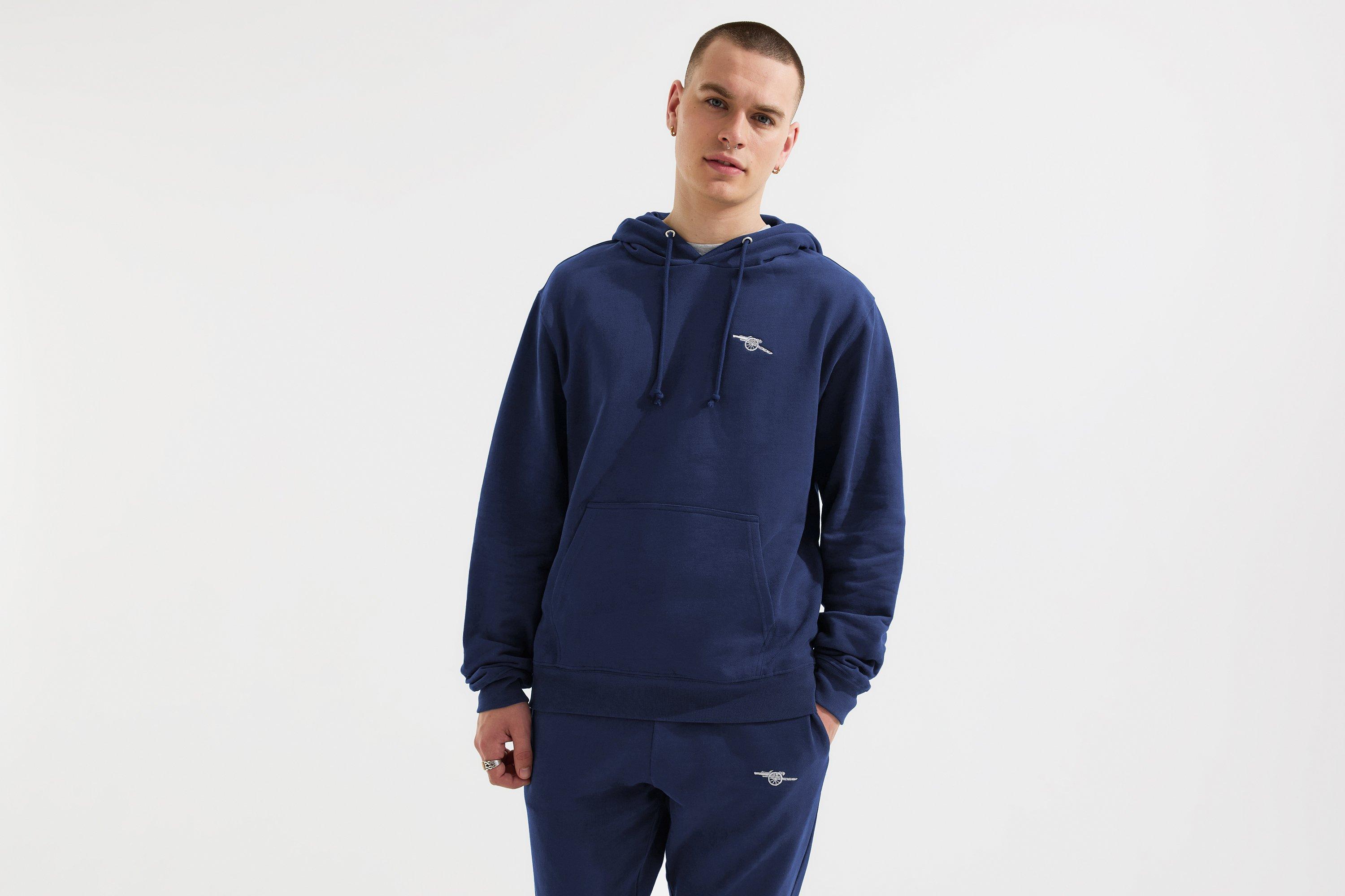 Arsenal Essentials Navy Cannon Hoodie