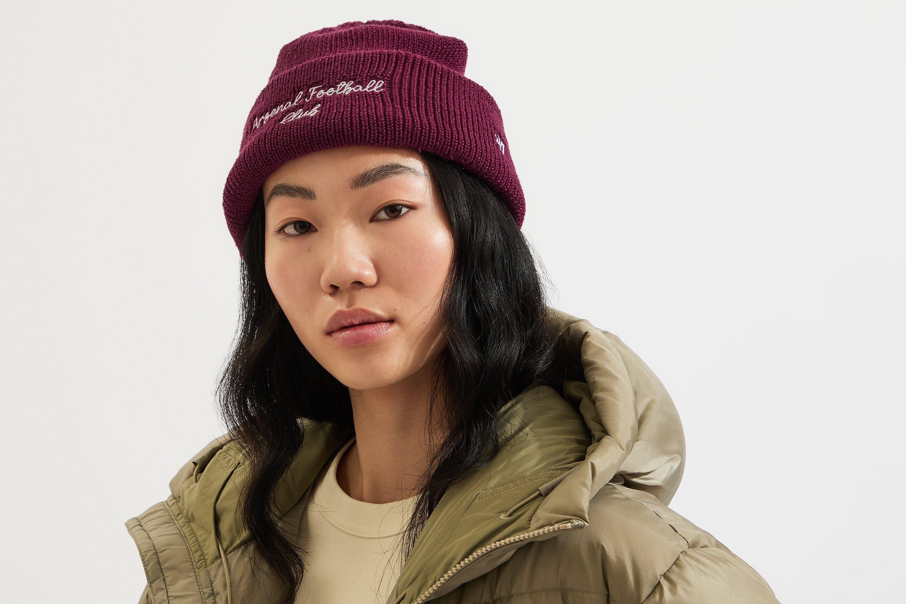 Arsenal 47 Burgundy Script Beanie