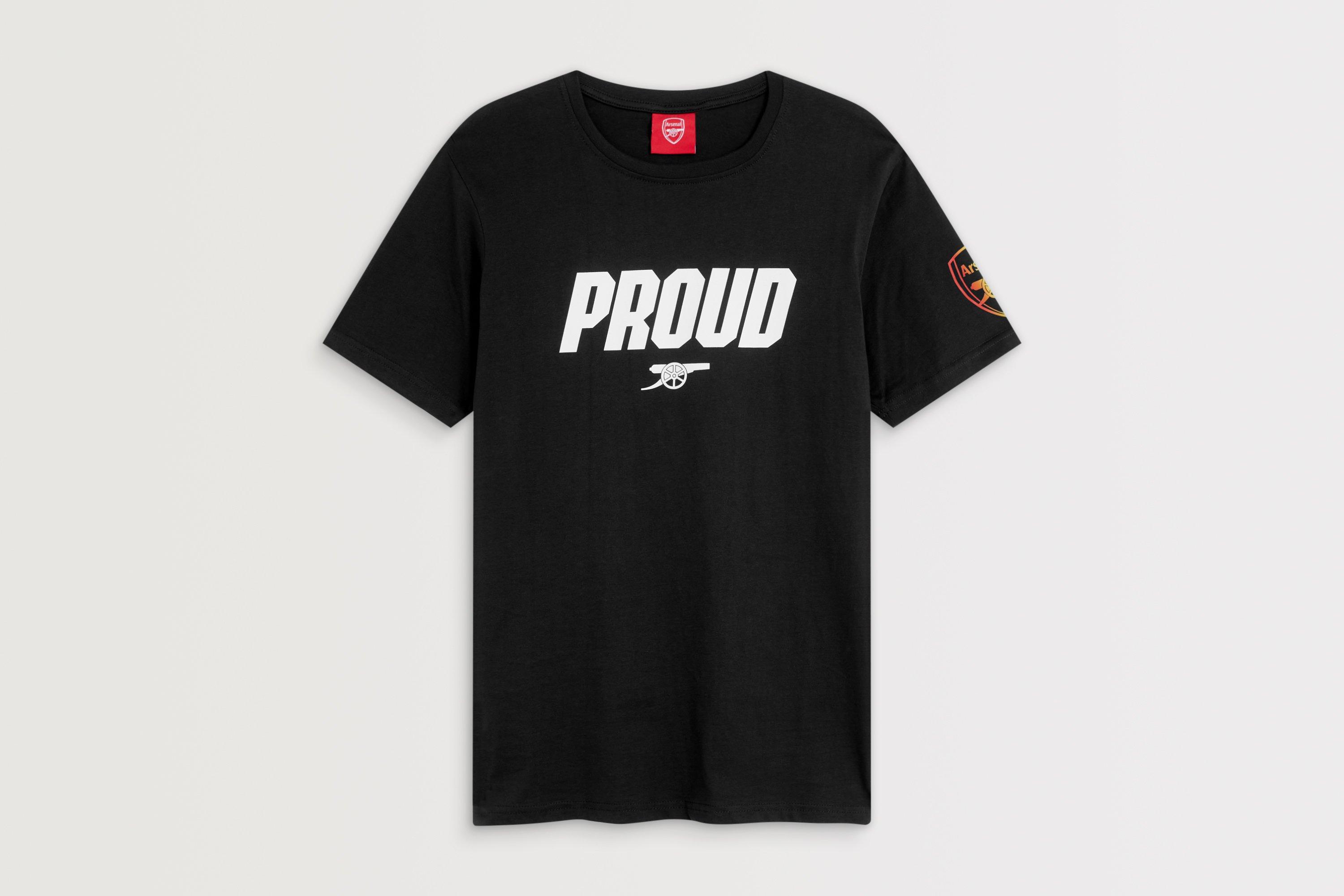 Arsenal Proud T-Shirt in Black