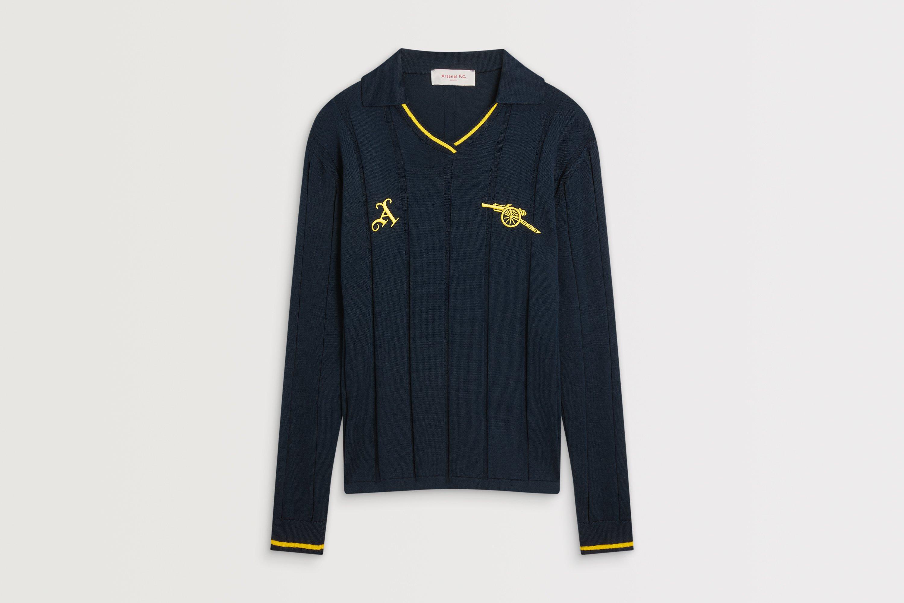 Arsenal Unisex Navy Knitted Polo Shirt
