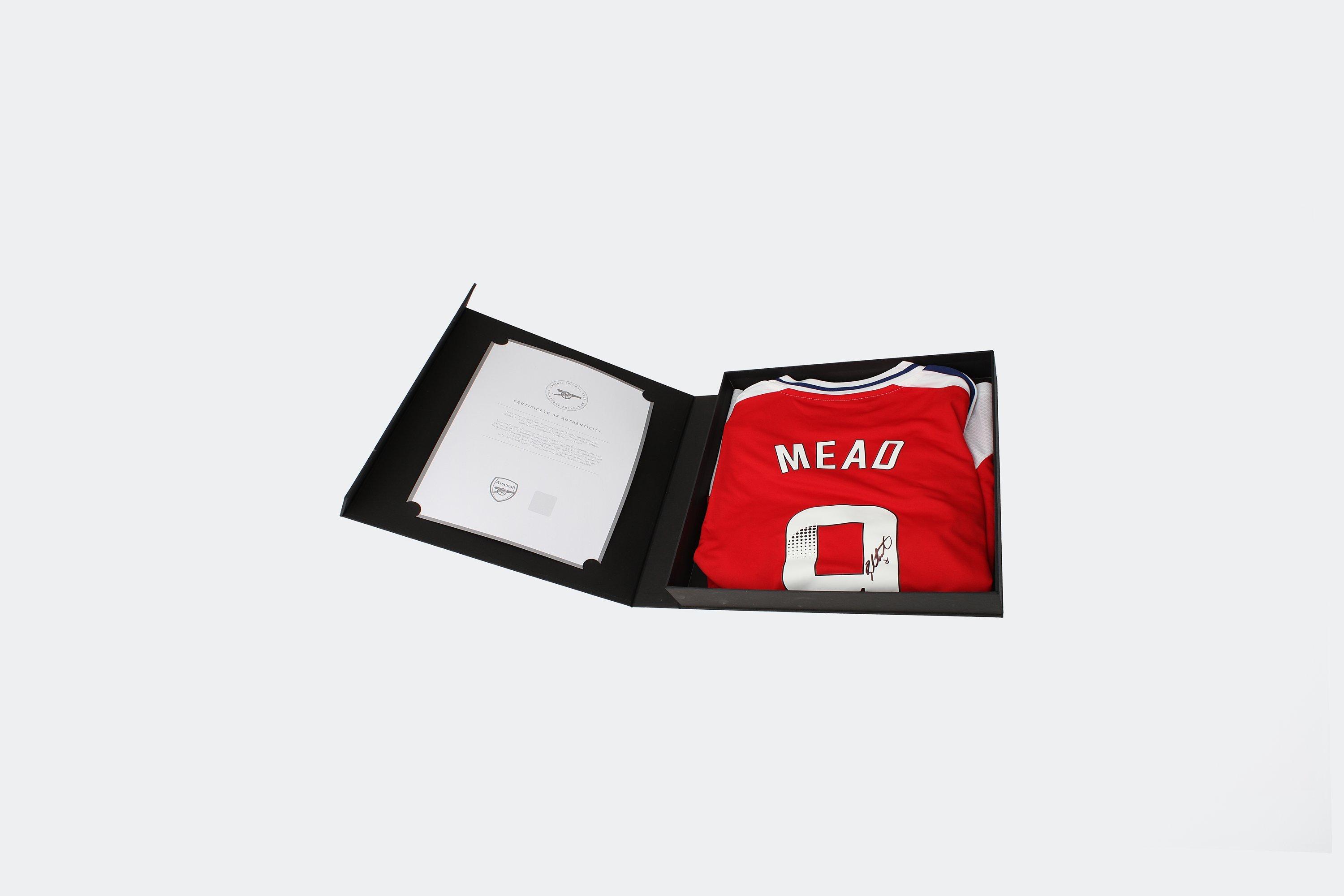 Arsenal 24/25 Home Boxed Signed Shirt MEAD