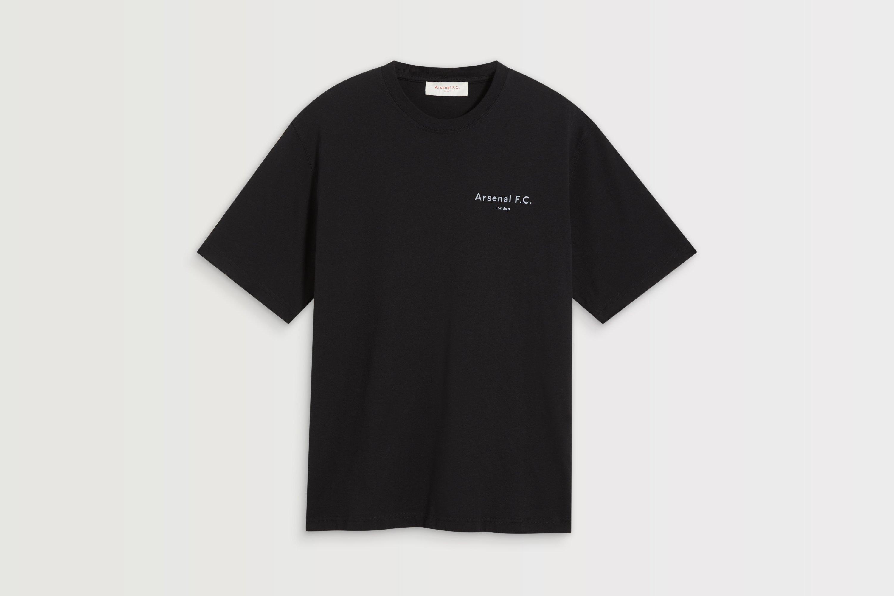 Arsenal Womens Essentials Black Chapman T-Shirt