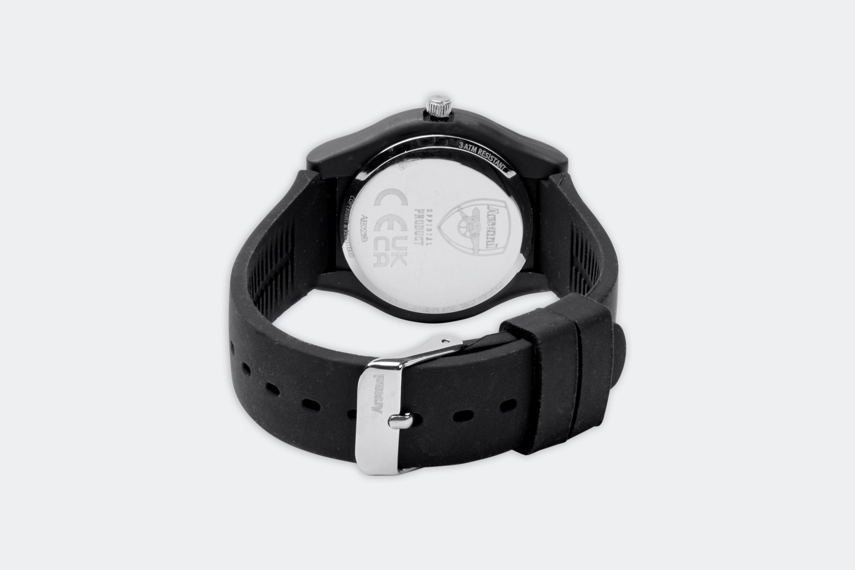 Arsenal Kids Black Silicon Watch