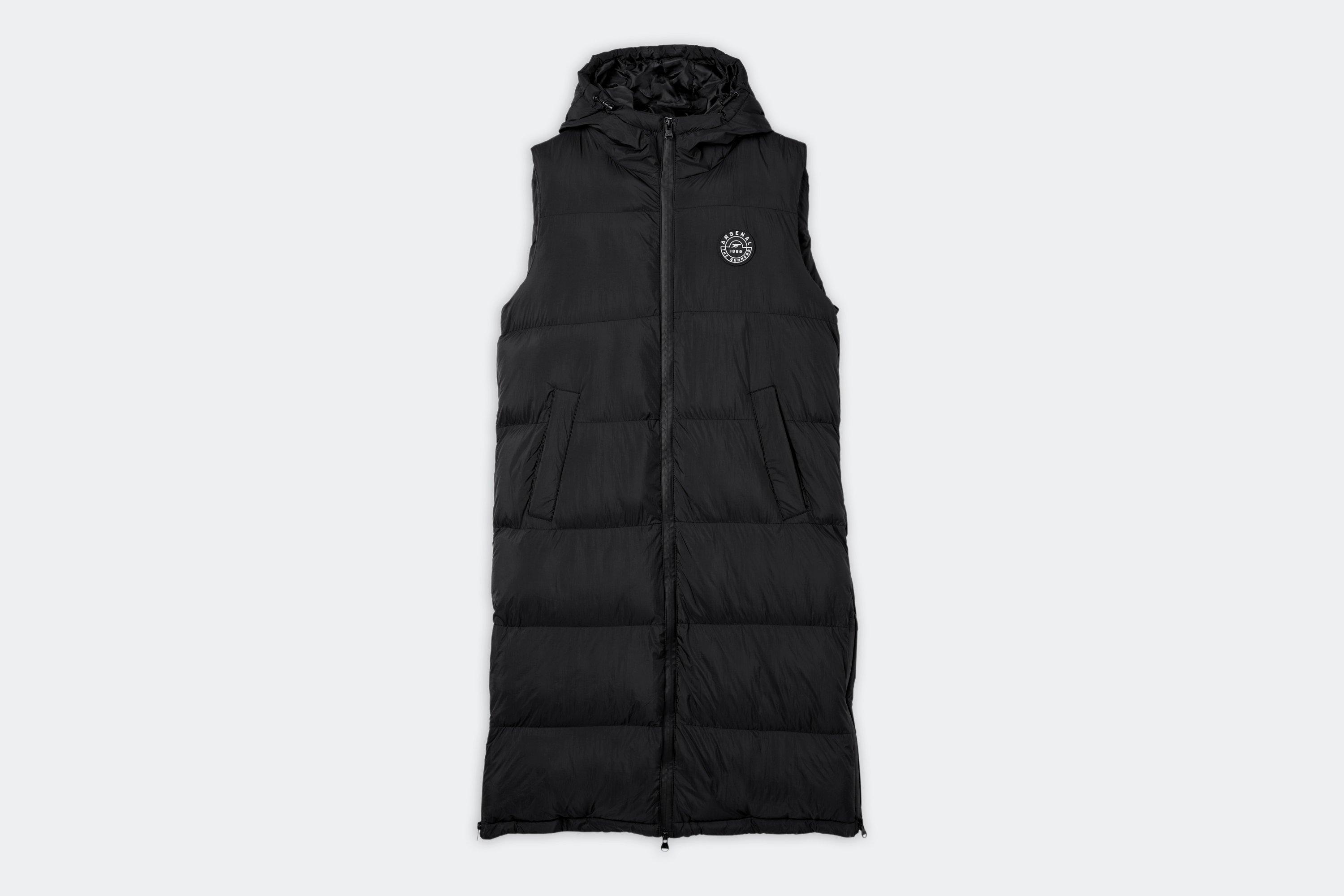 Arsenal Womens Longline Padded Gilet