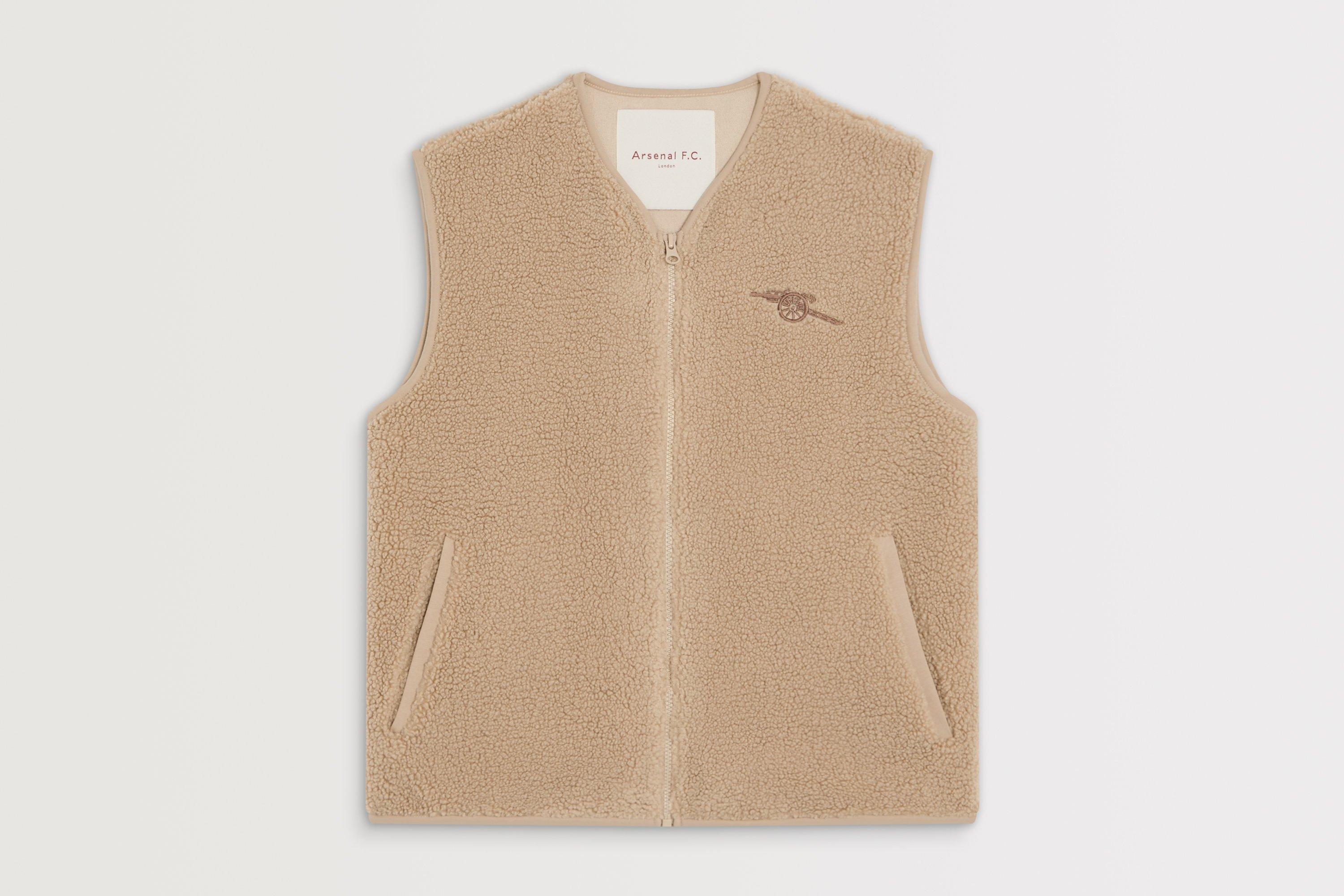 Arsenal Womens Holloway Social Club Beige Gilet