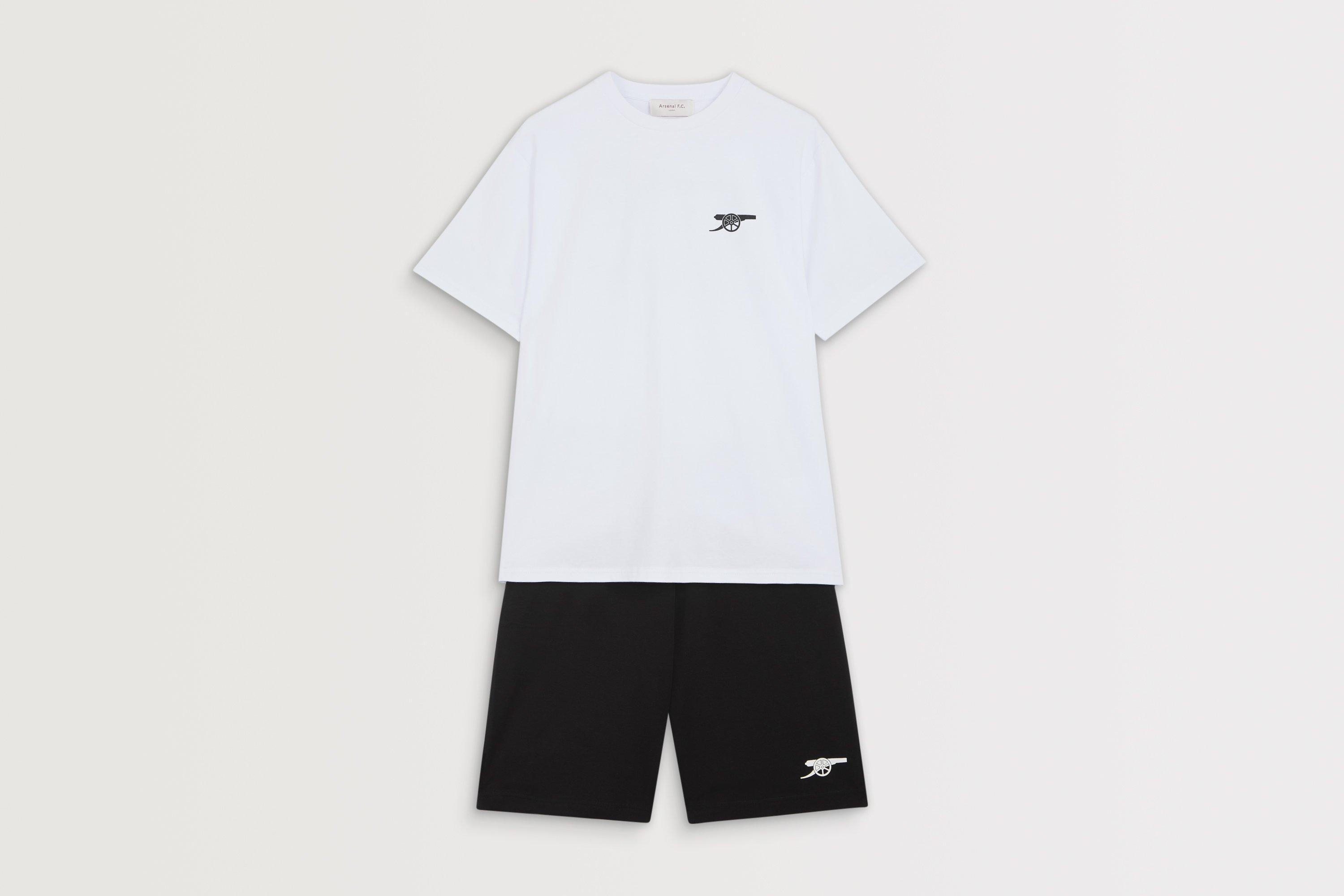 Arsenal Essentials White Cannon Pyjama Short Set