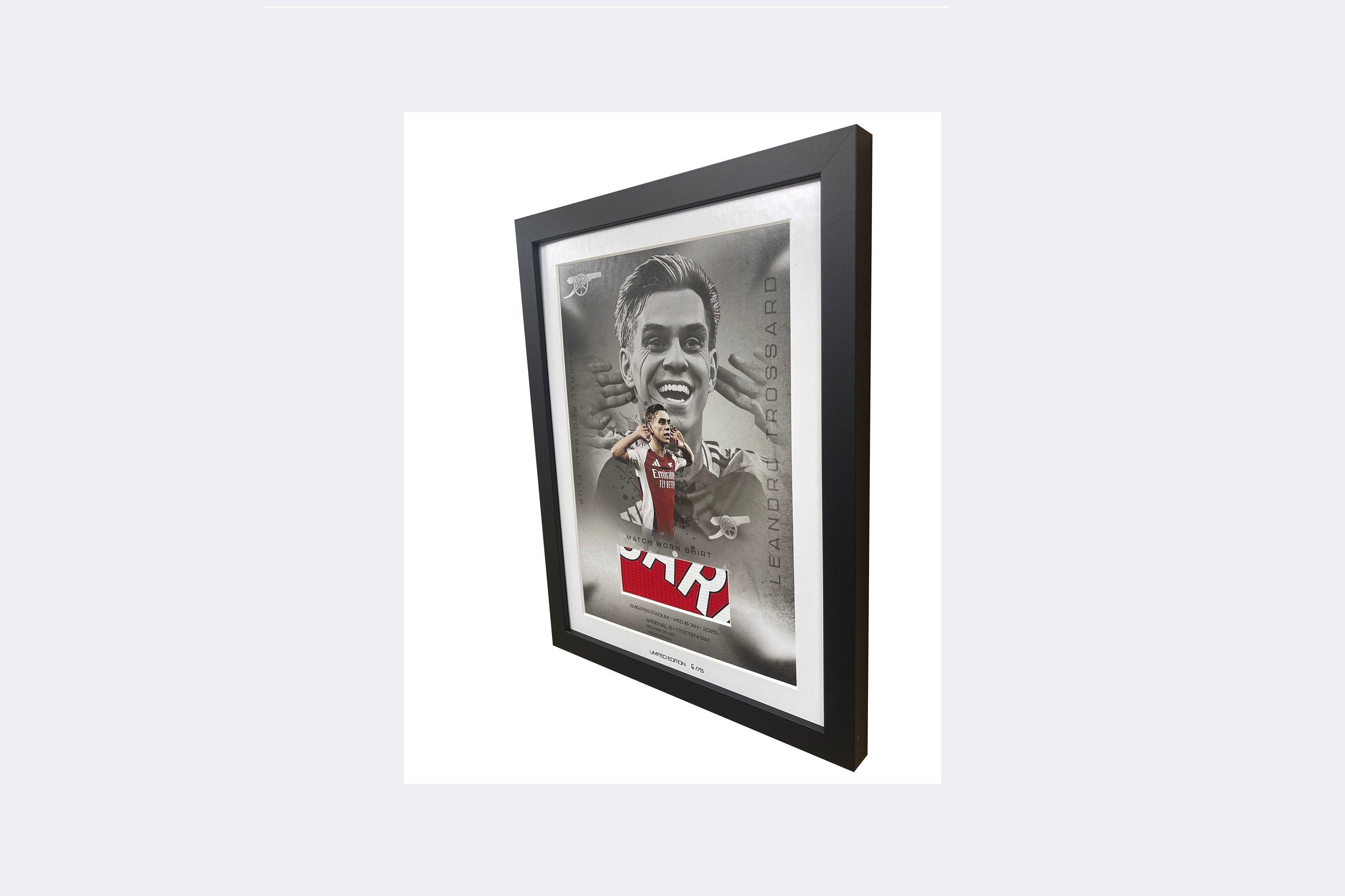 Arsenal Match Worn Shirt Piece V Tottenham TROSSARD