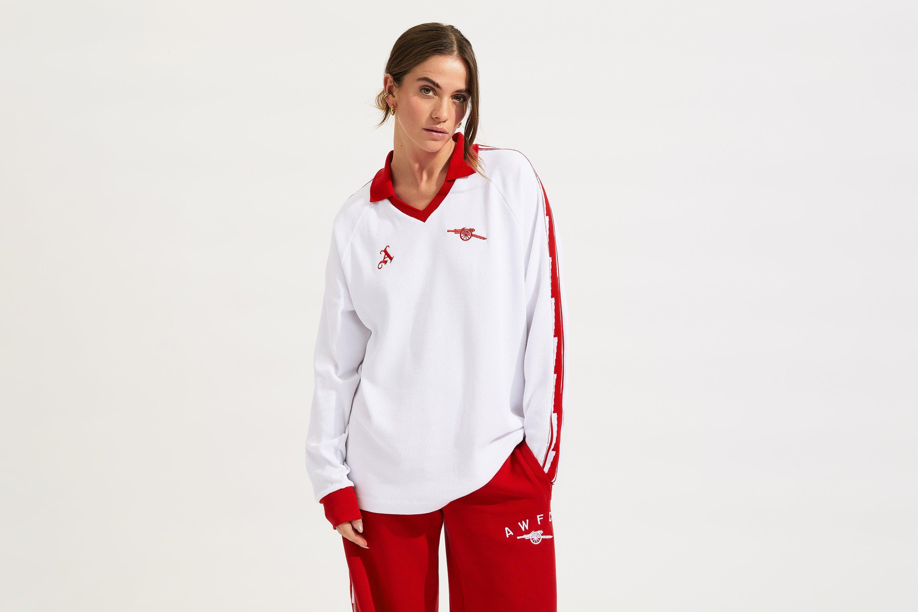Arsenal AWFC Unisex Knitted Long Sleeved Polo Shirt