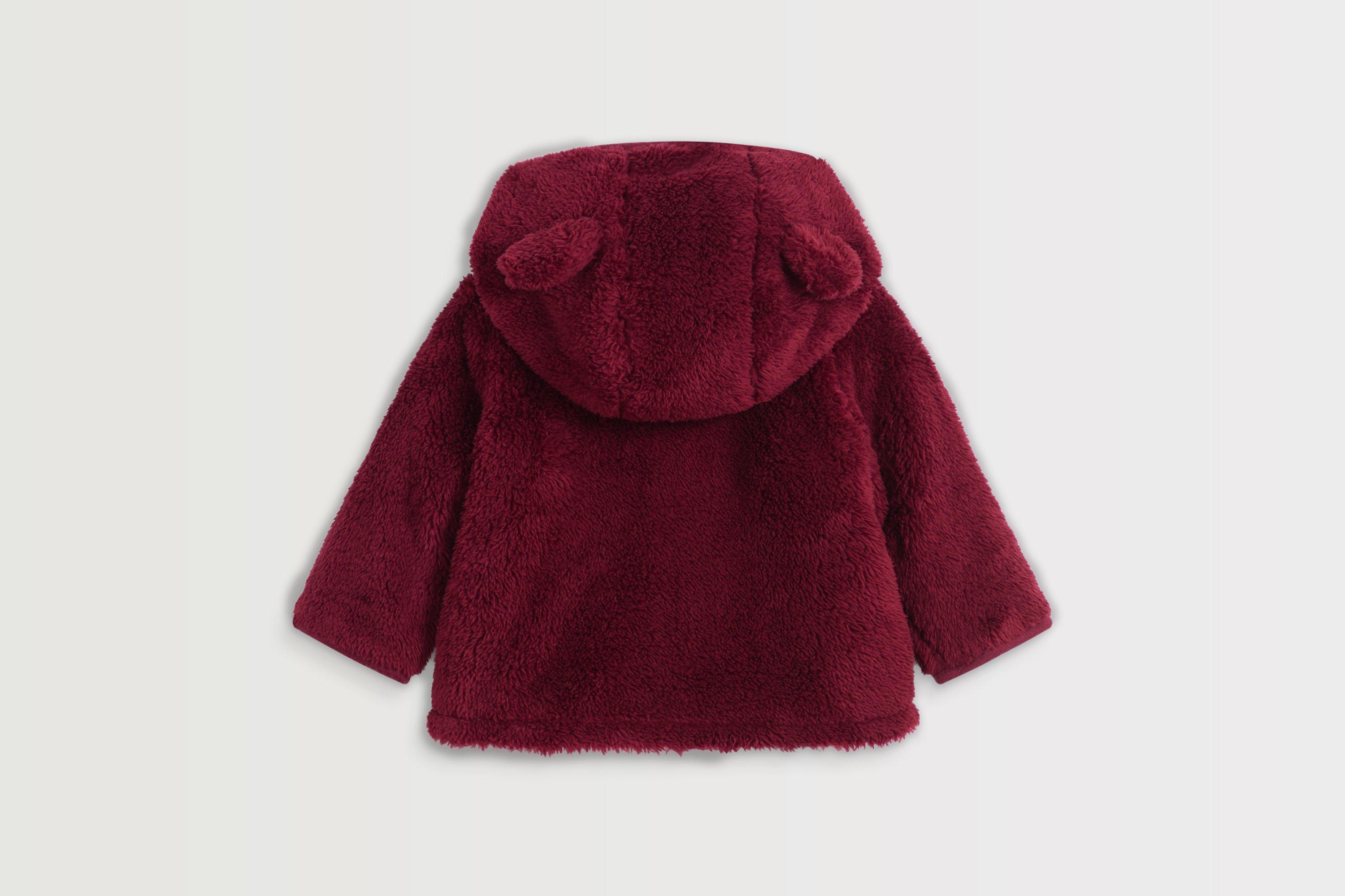 Arsenal Baby Burgundy Cannon Borg Fleece Zip Hoodie