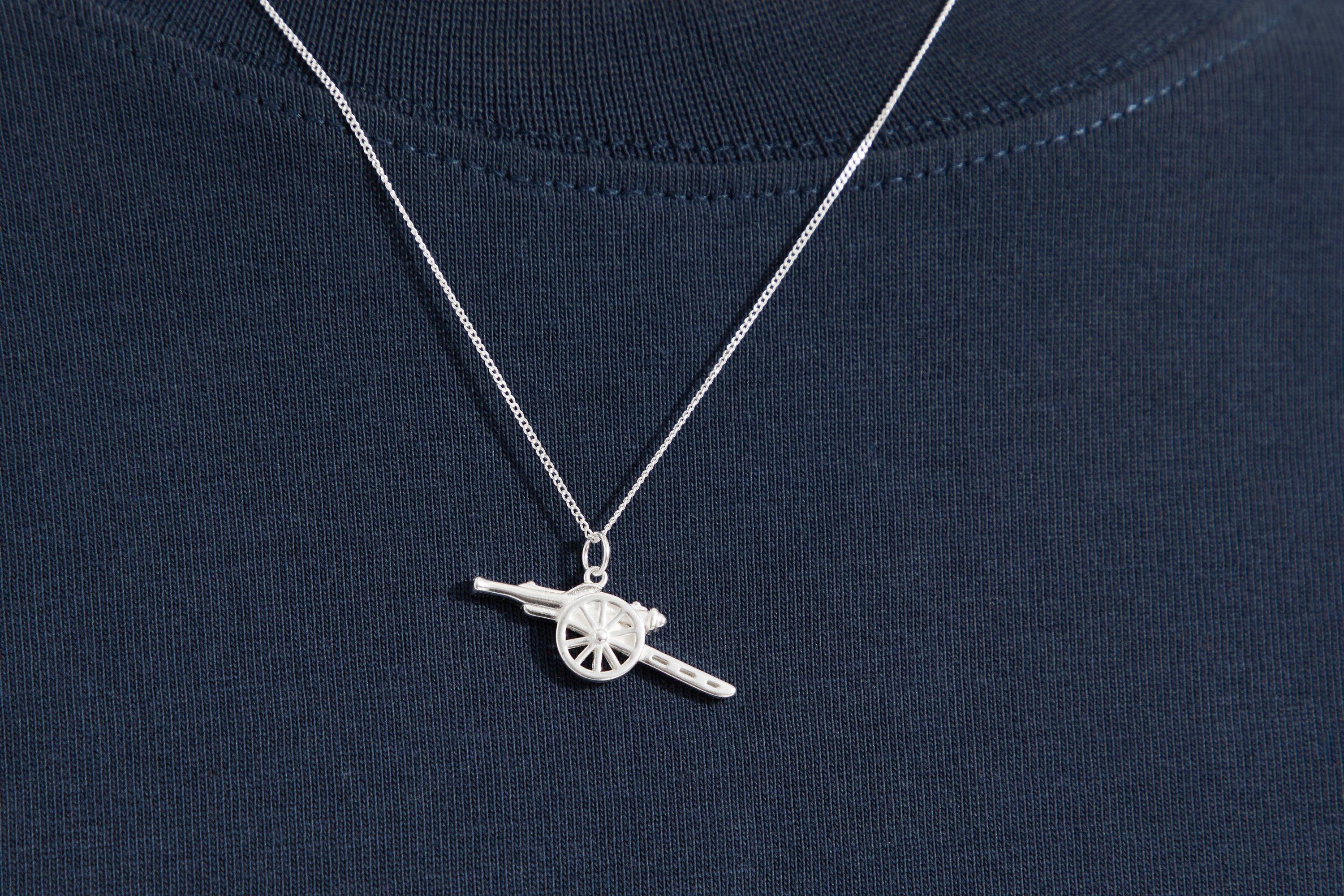 Arsenal Sterling Silver Cannon Pendant