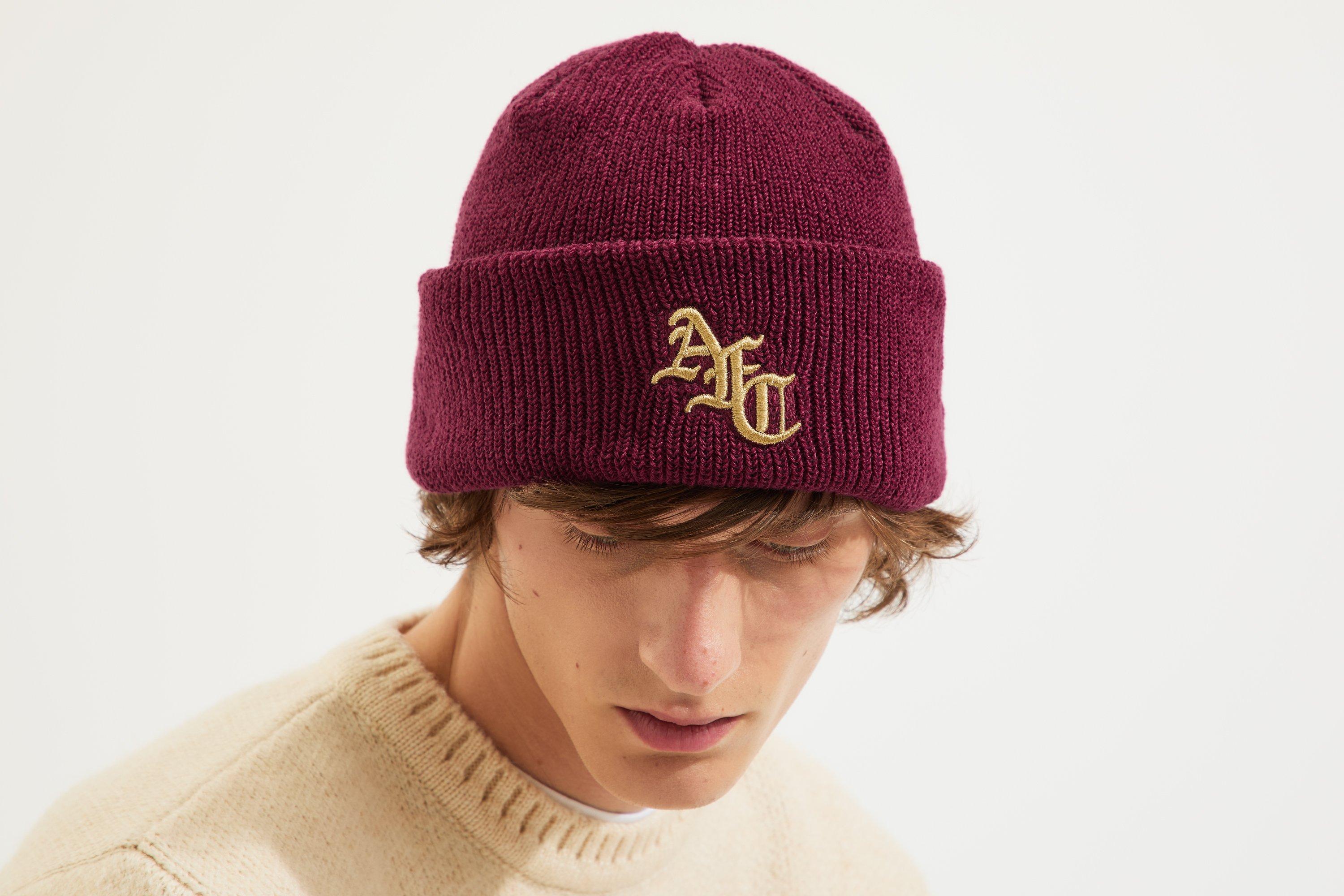Arsenal 47 Burgundy Monogram Cuff Beanie